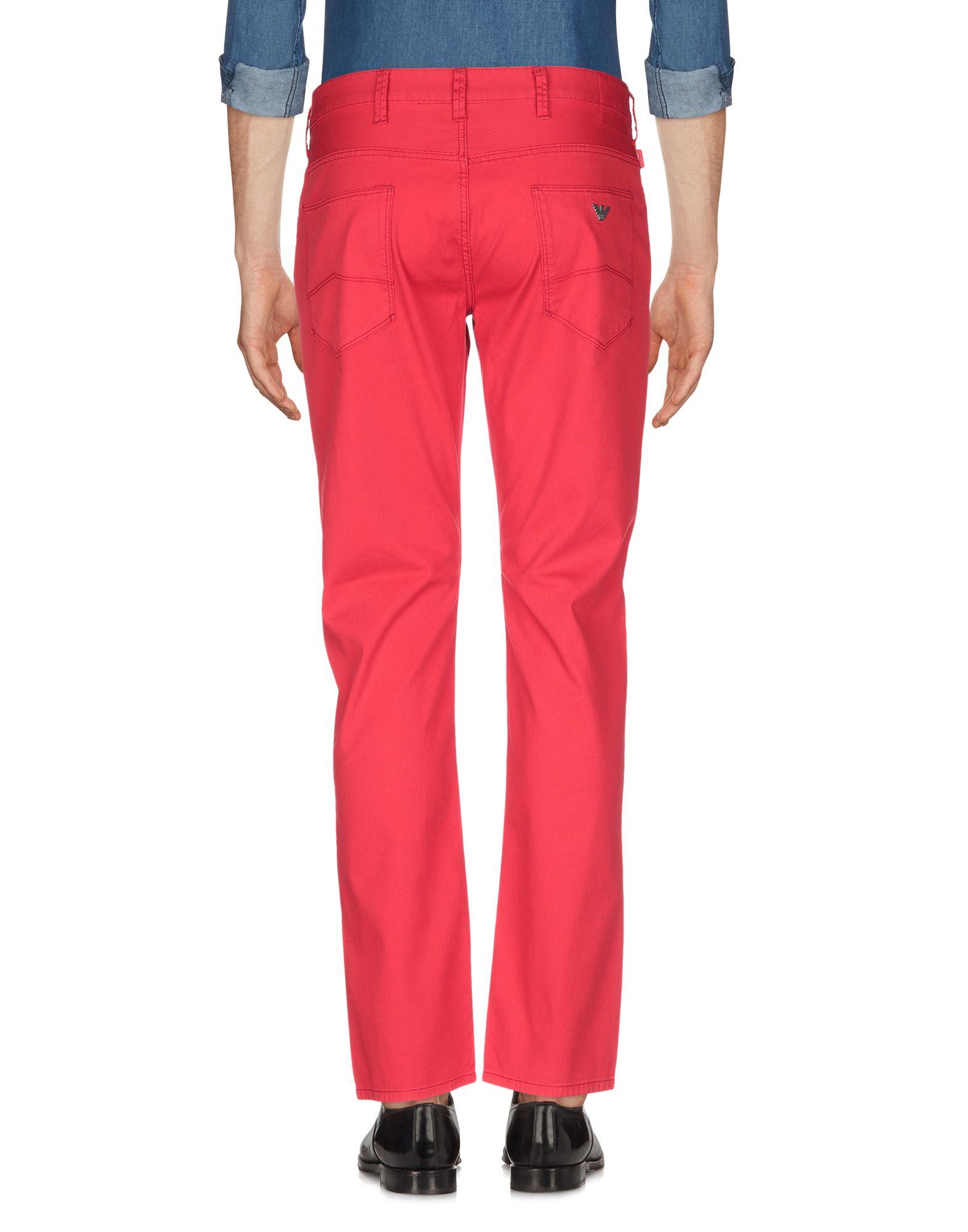 red casual pants