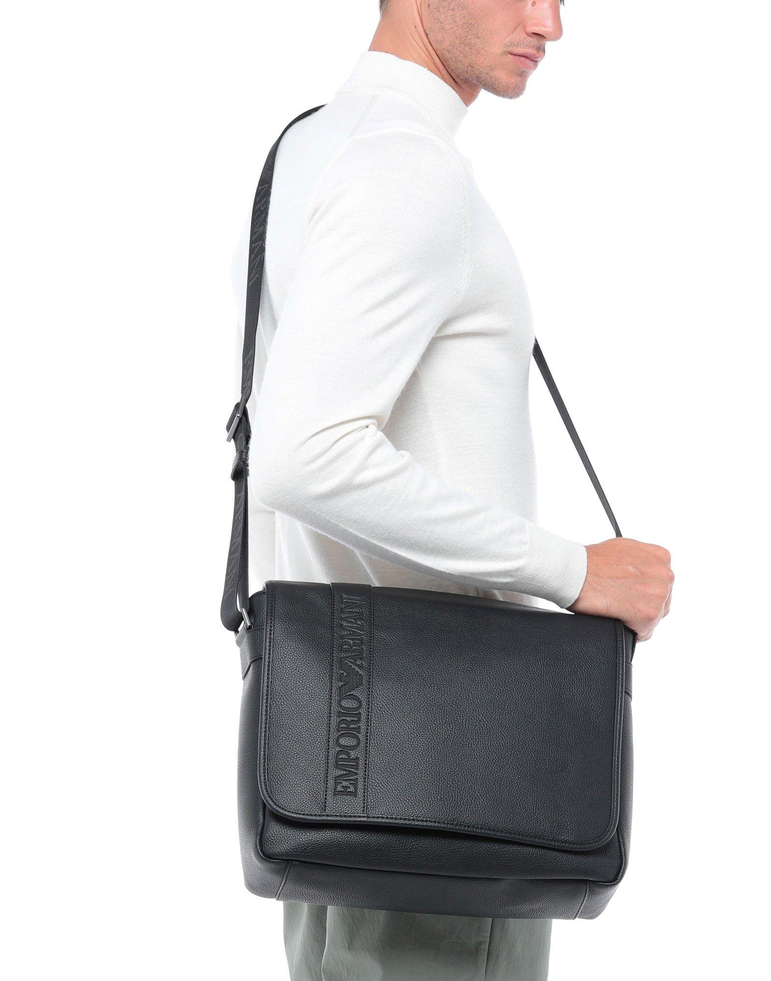 Emporio Armani Crossbody Bag in Black for Men Lyst