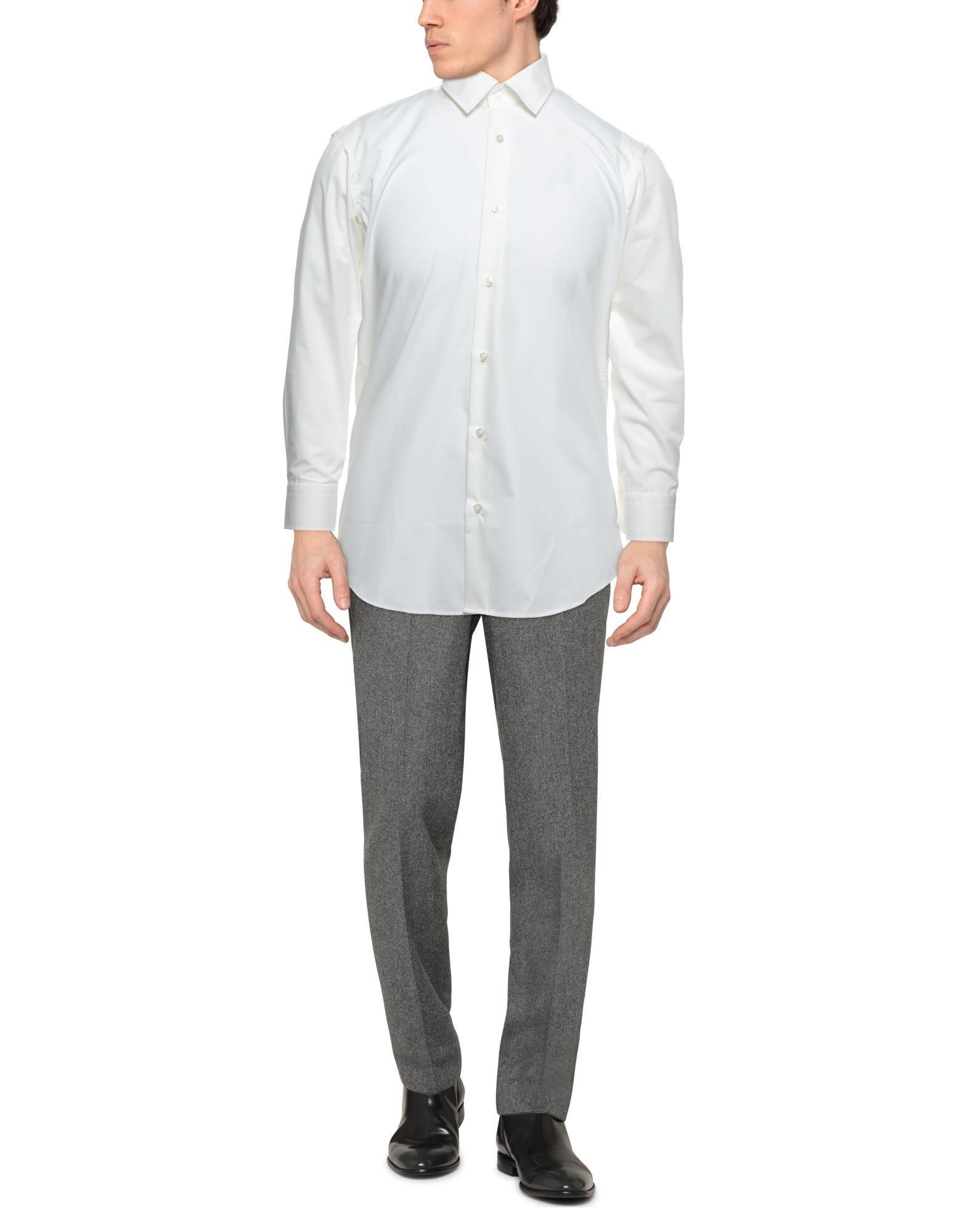 BOSS by HUGO BOSS Cotton Shirt in Ivory (White) for Men - Lyst