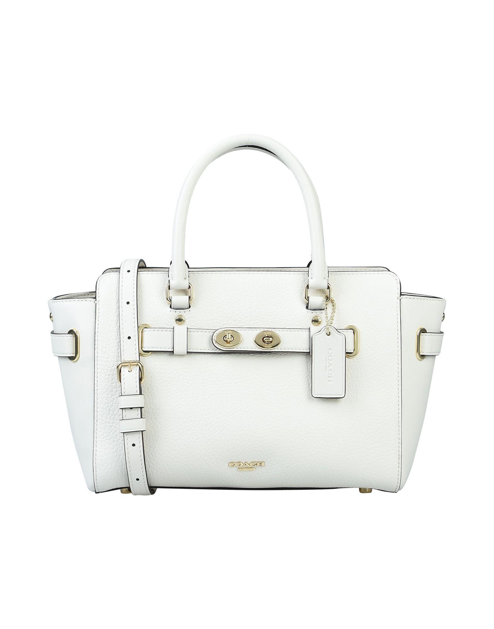 white shopper handbags
