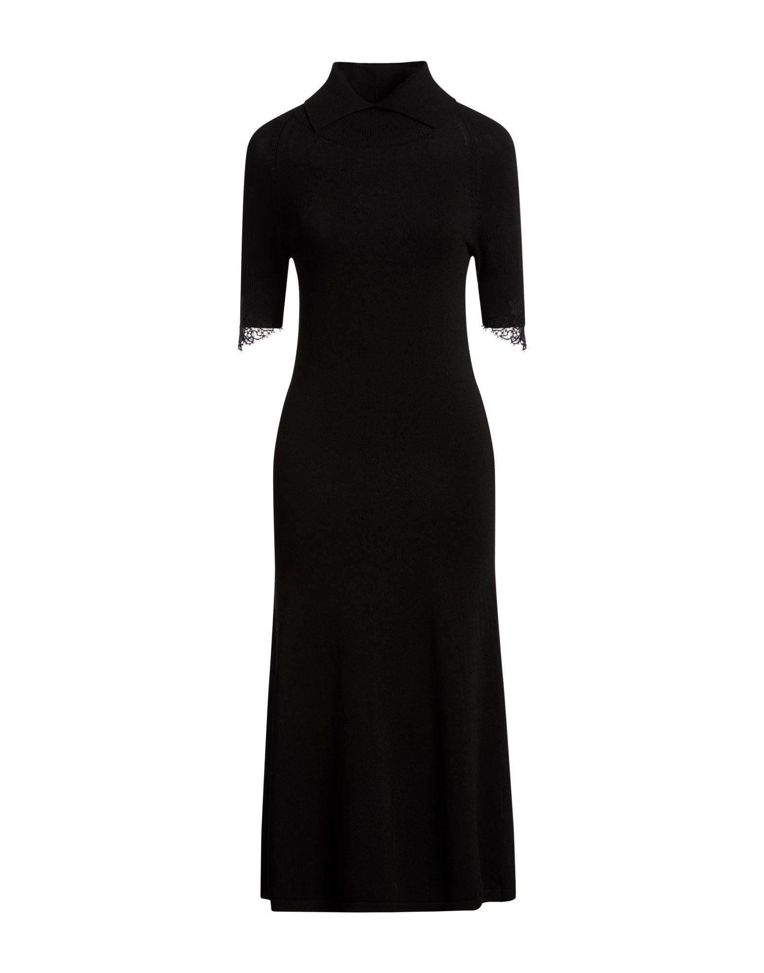 zara black turtleneck dress ZARA Black Super Soft Knit Long Sleeve Mini Dress UK XS – Reliked main image 1