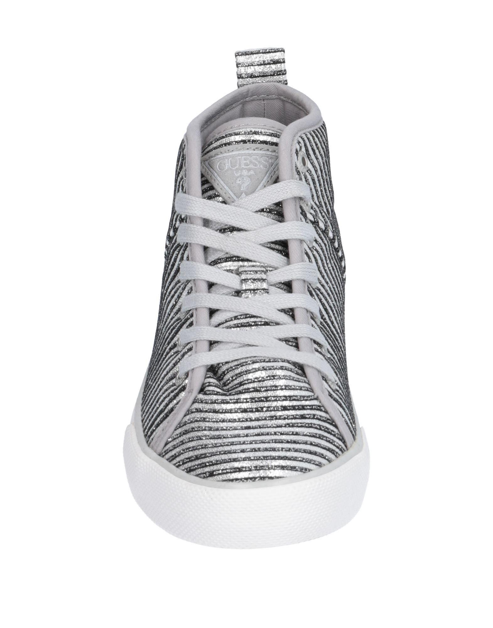 guess silver sneakers