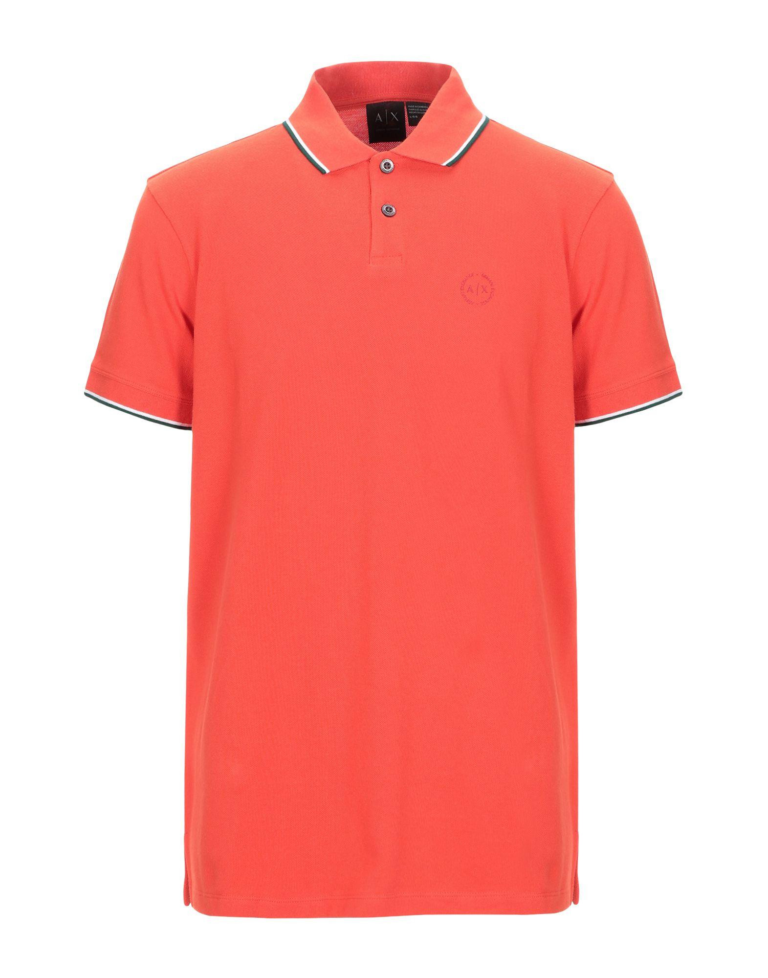 Armani Exchange Polo Shirt in Orange for Men Lyst