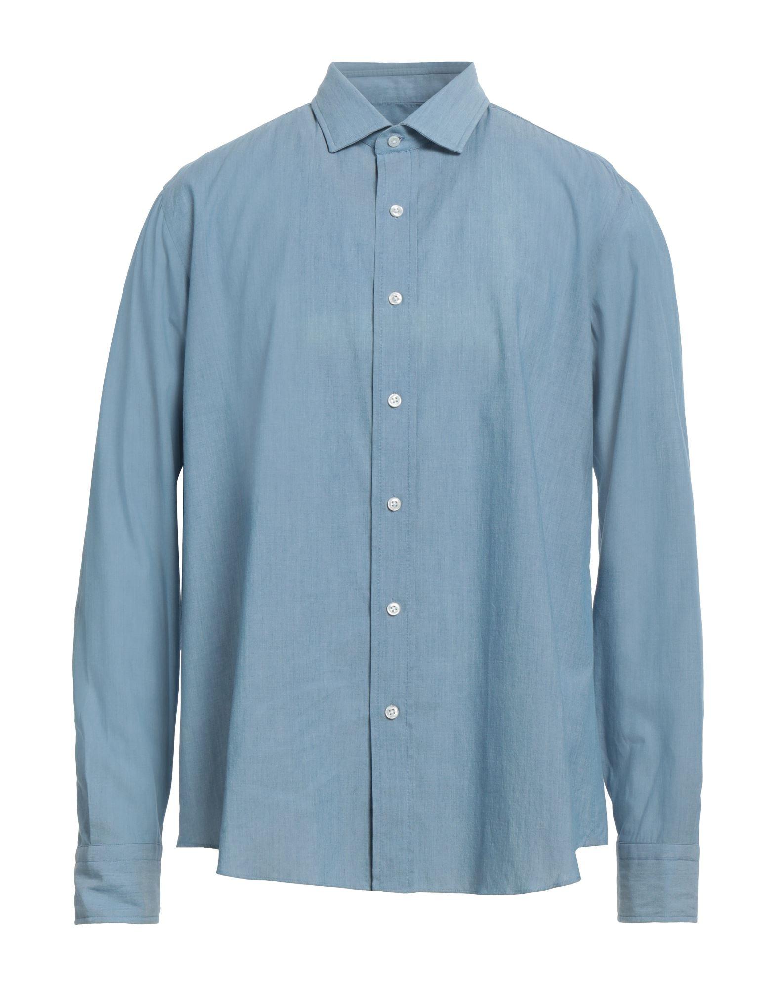 Salvatore Piccolo Shirt in Blue for Men | Lyst