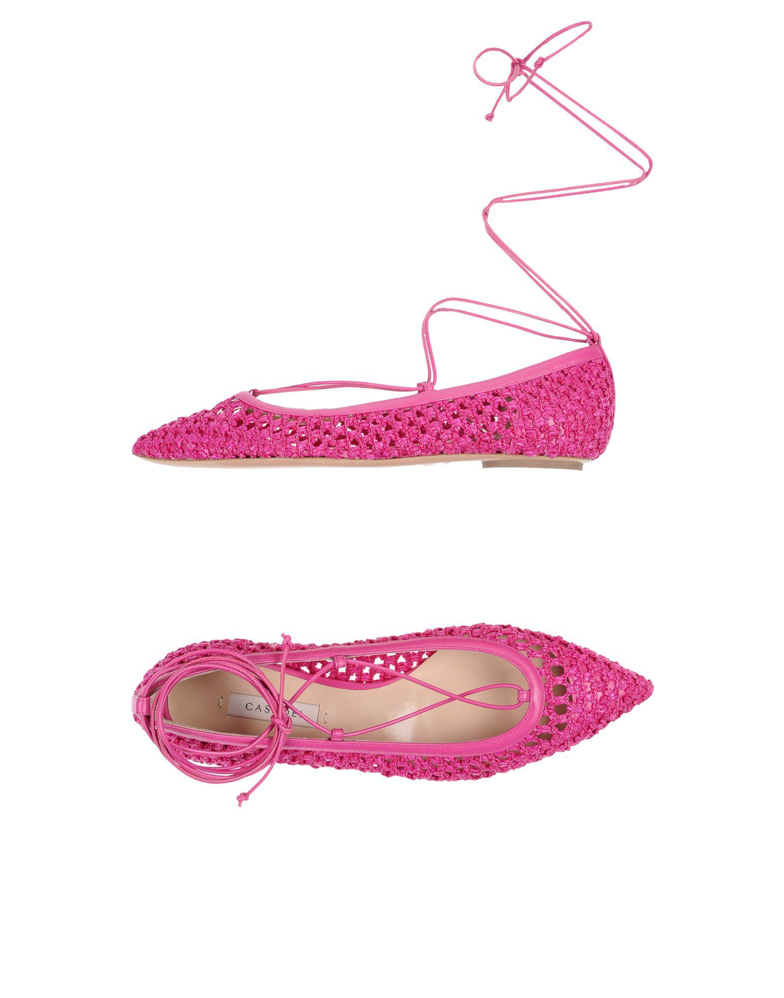 fuchsia ballet flats