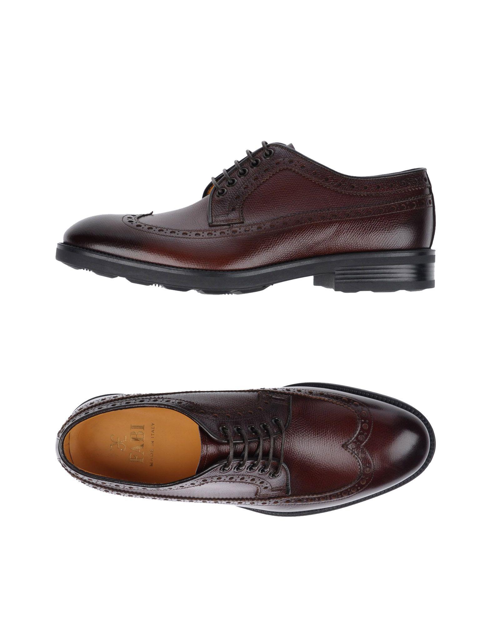 Fabi Leather Lace-up Shoe in Maroon (Brown) for Men - Lyst