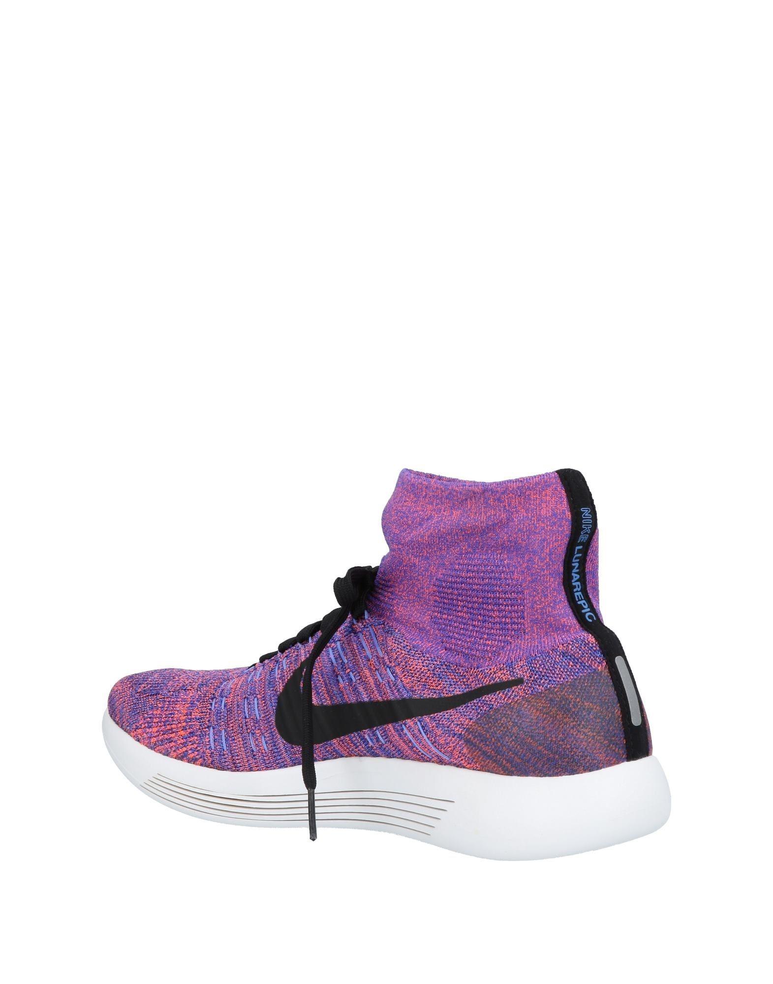 nike high tops black and purple