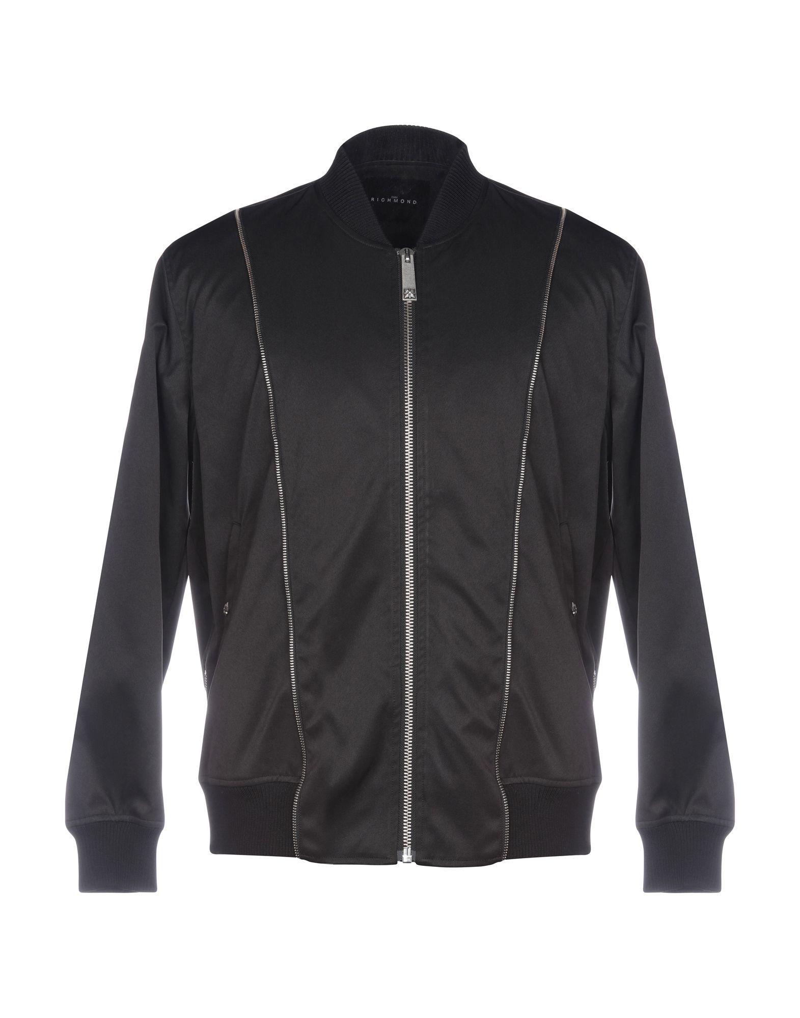 John Richmond Synthetic Jacket in Black for Men - Lyst