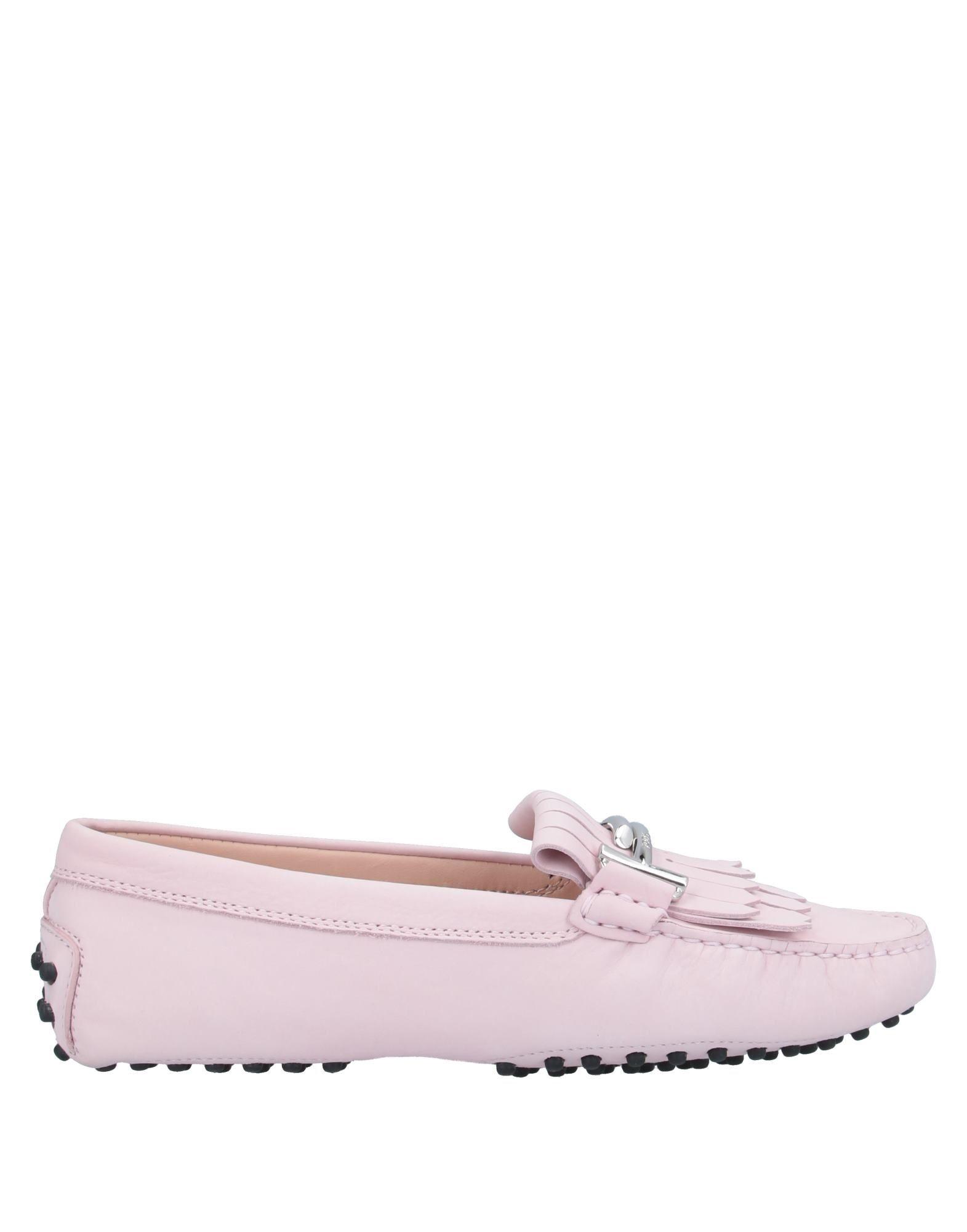 Tod's Leather Loafer in Light Pink (Pink) - Lyst