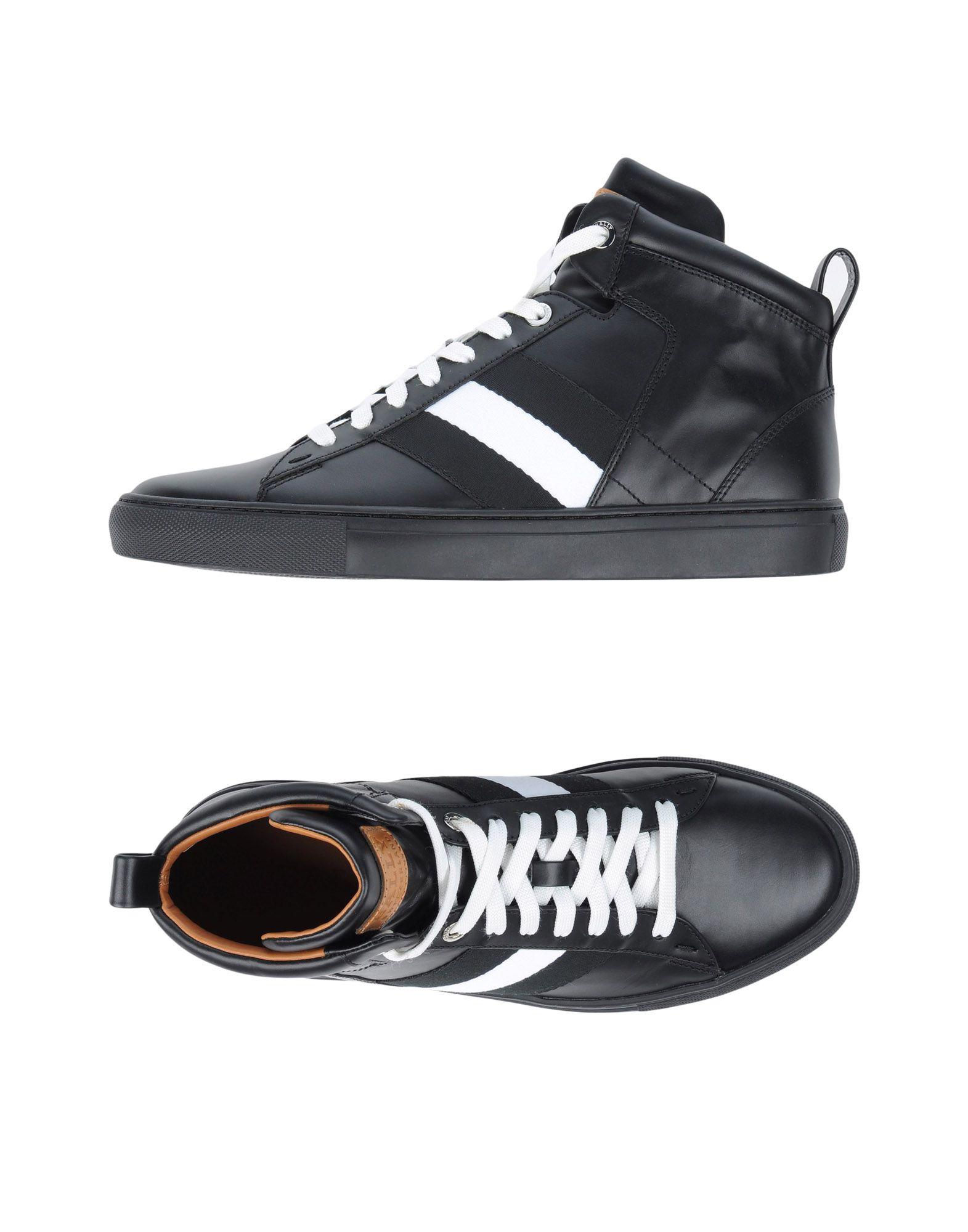 Bally Leather High-tops & Sneakers in Black for Men - Lyst