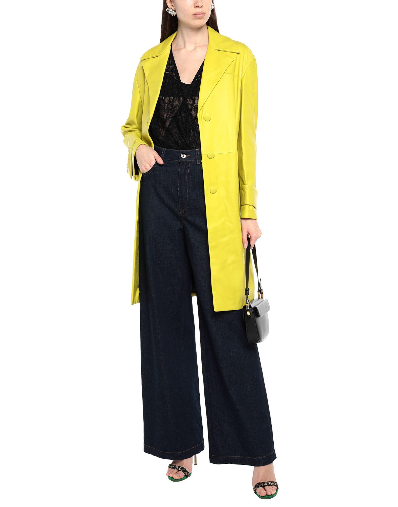 yellow versace coat