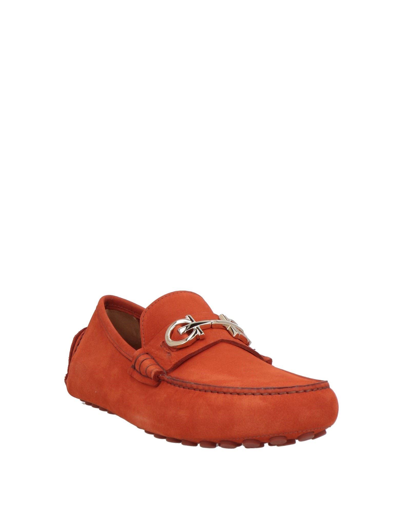 Ferragamo Forbes Suede Driver, Red Salvatore Ferragamo Men main image 2