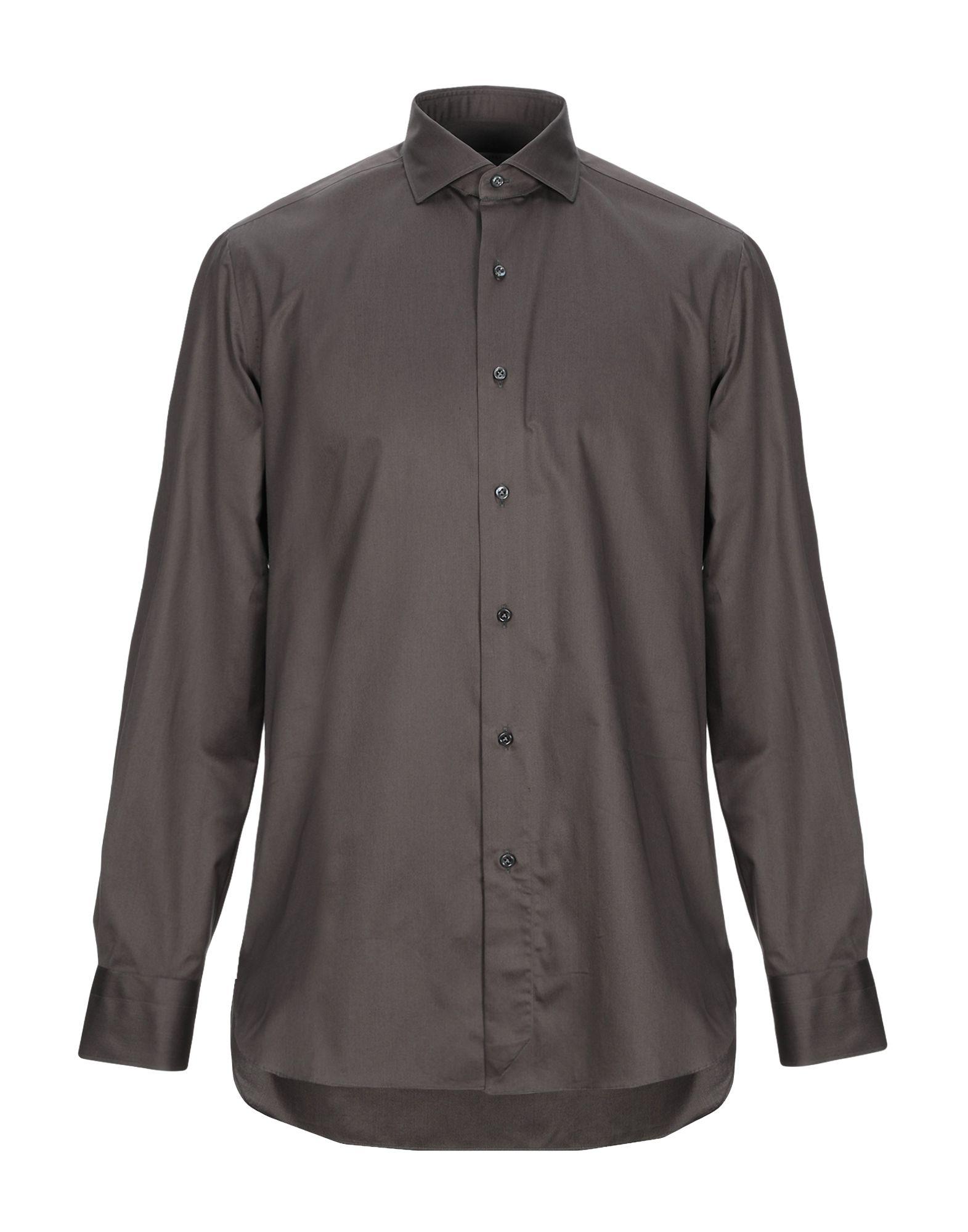 Boglioli Cotton Shirt in Khaki (Gray) for Men - Lyst
