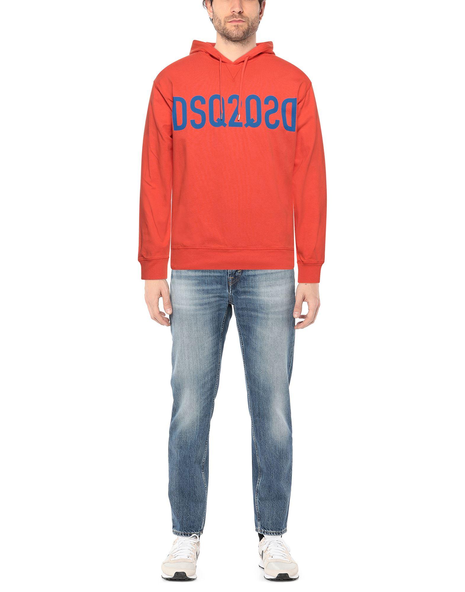 dsquared orange sweatshirt