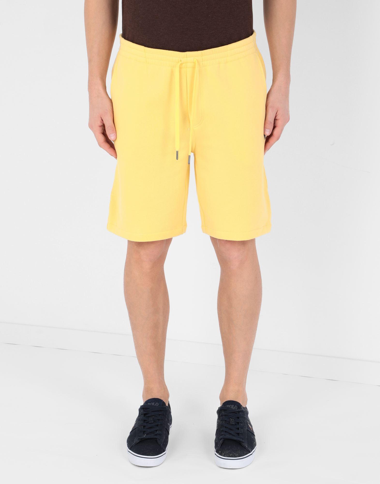 Polo Ralph Lauren Fleece Bermuda Shorts in Yellow for Men - Lyst