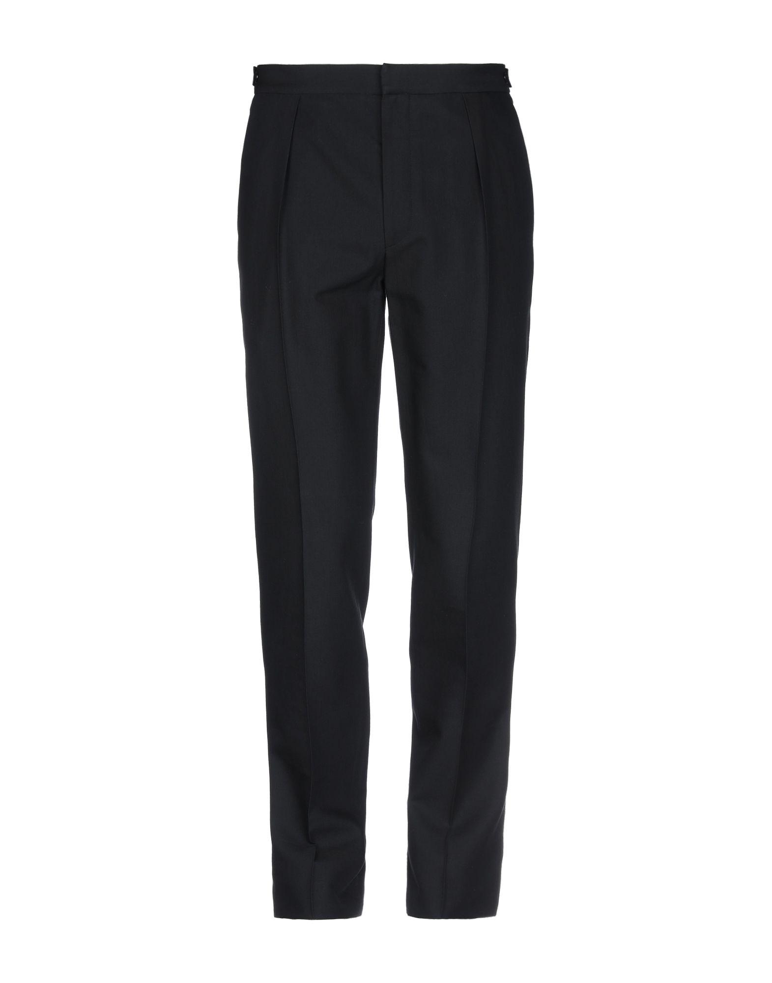 Bottega Veneta Wool Casual Pants in Black for Men - Lyst