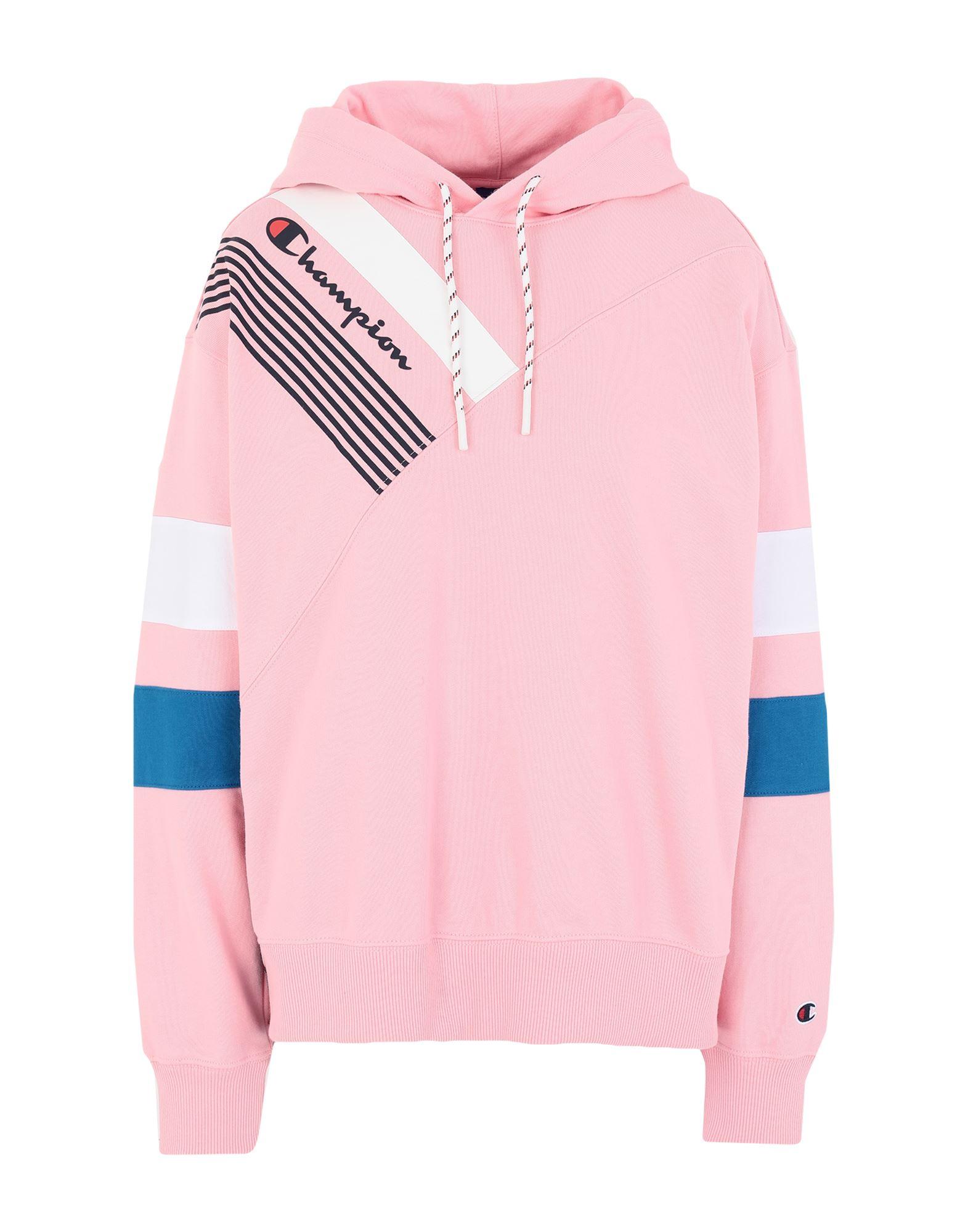 Champion Fleece Sweatshirt in Pink - Lyst