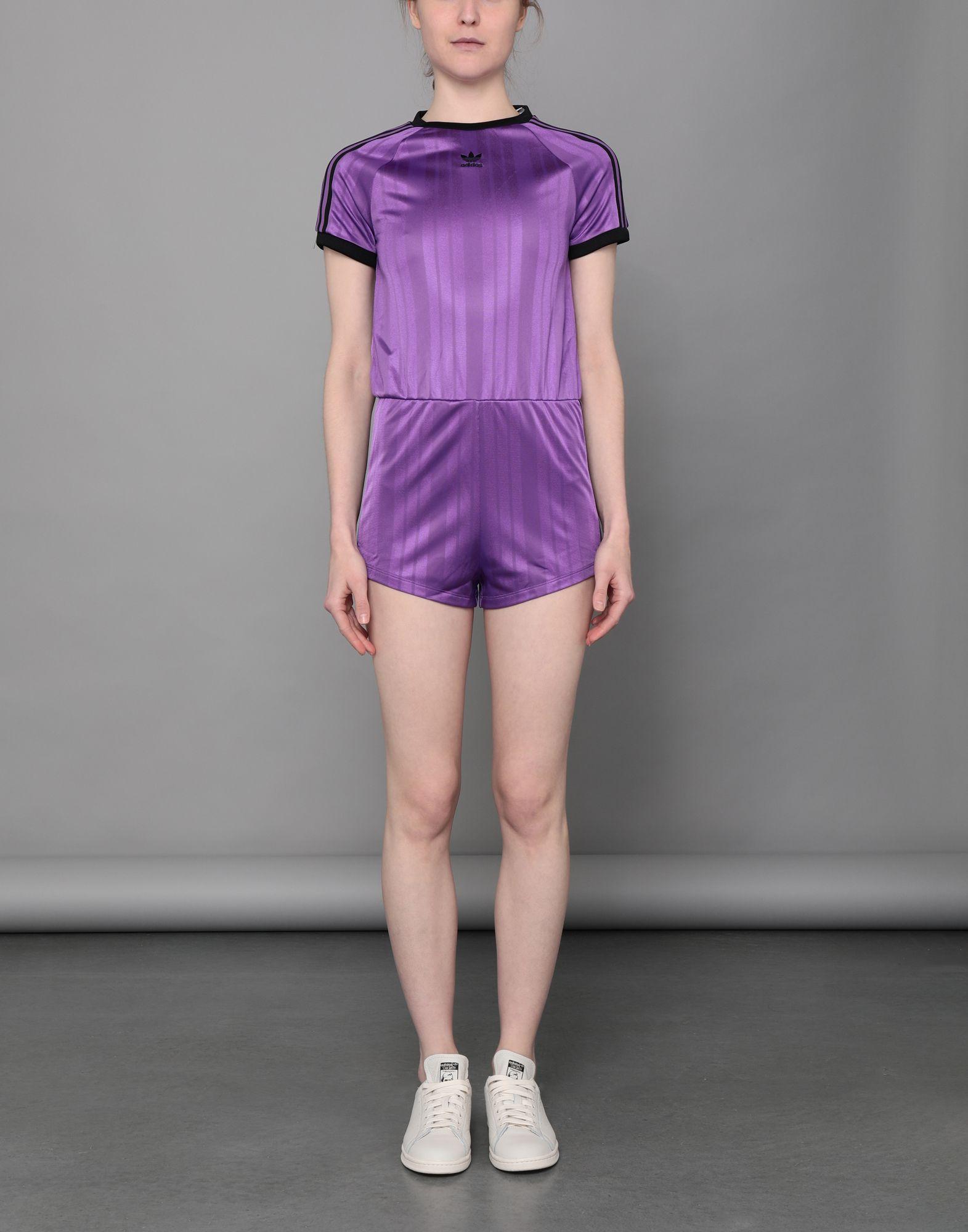 adidas Originals Synthetic Jumpsuit in Purple | Lyst