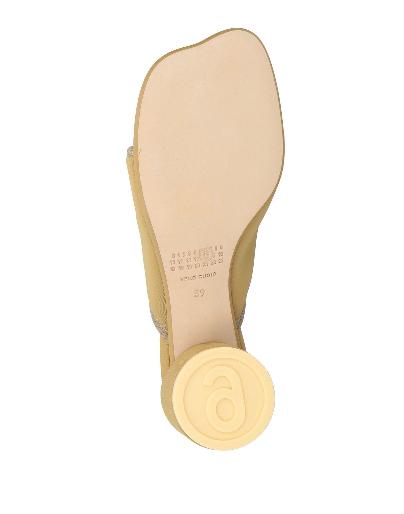 MM6 by Maison Margiela Thong Sandals in Natural | Lyst