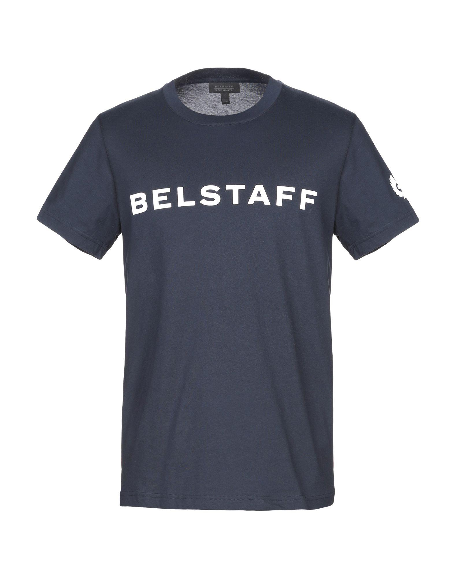 Belstaff T-shirt in Blue for Men - Lyst