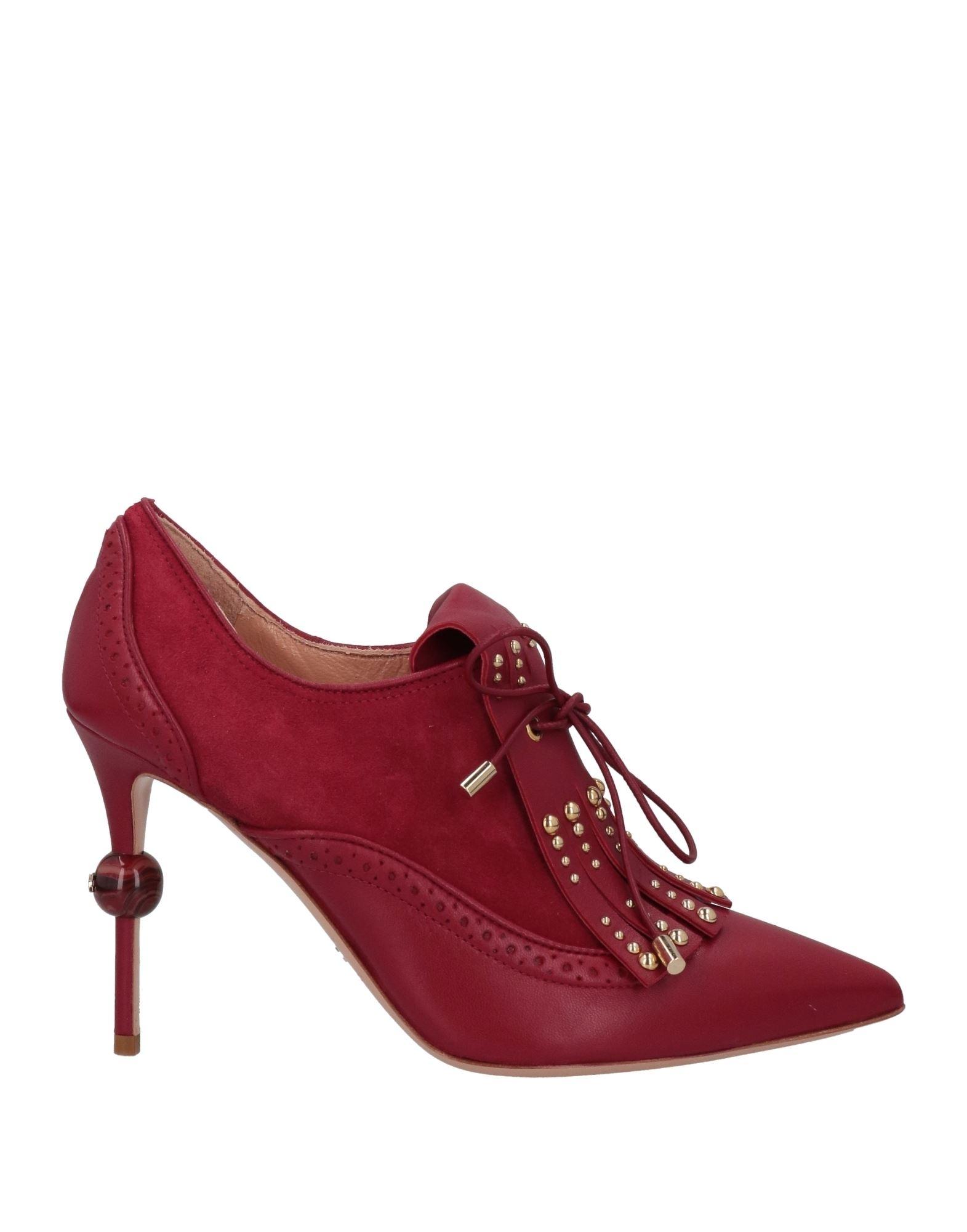 Elisabetta Franchi Lace-up Shoes in Red | Lyst