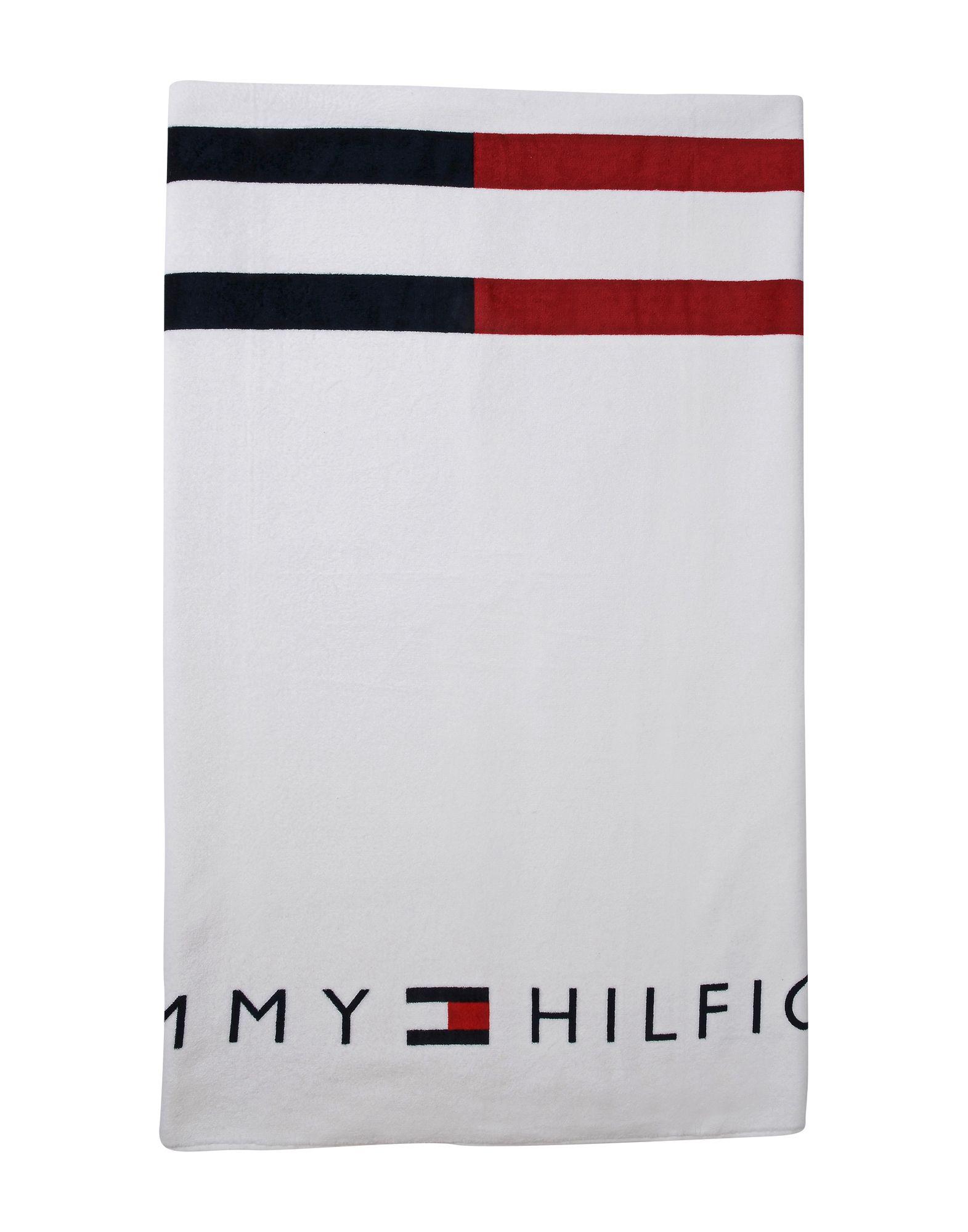 Serviette de plage Coton Tommy Hilfiger en coloris Blanc - Lyst