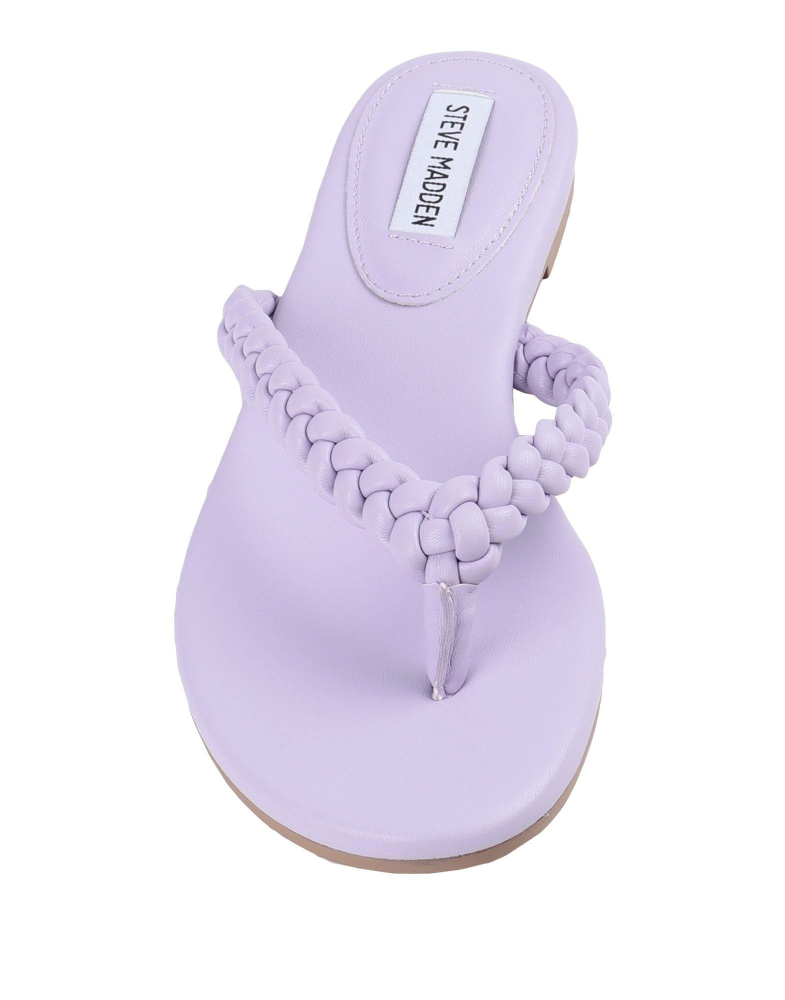 Steve Madden Synthetic Toe Post Sandals in Lilac (Purple) - Lyst