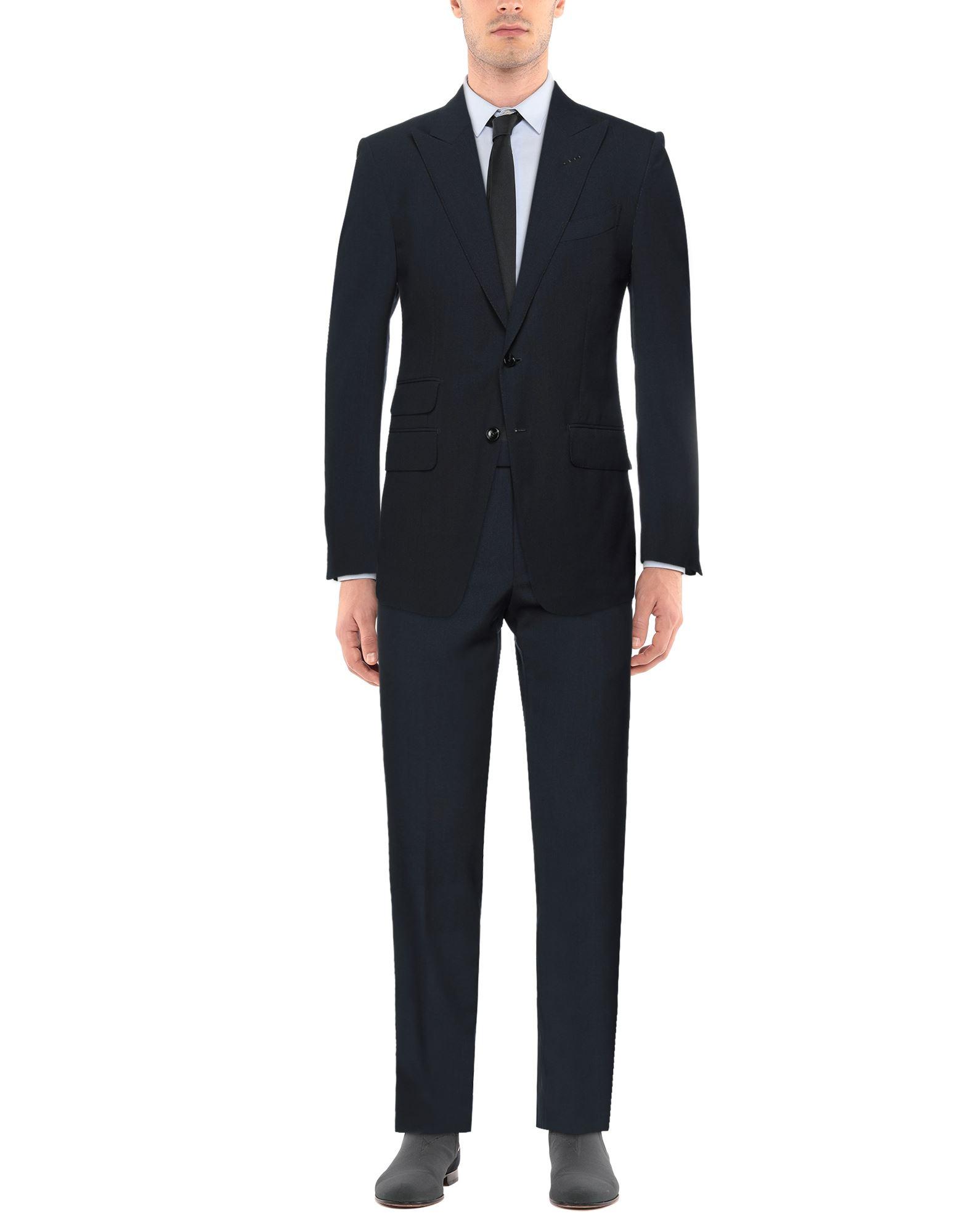 Tom Ford Wool Suit in Dark Blue (Blue) for Men | Lyst