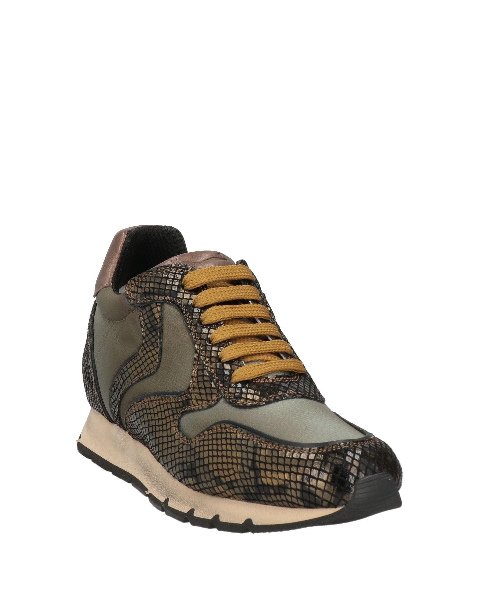 Voile Blanche Military Sneakers Leather Textile Fibers in Brown Lyst UK