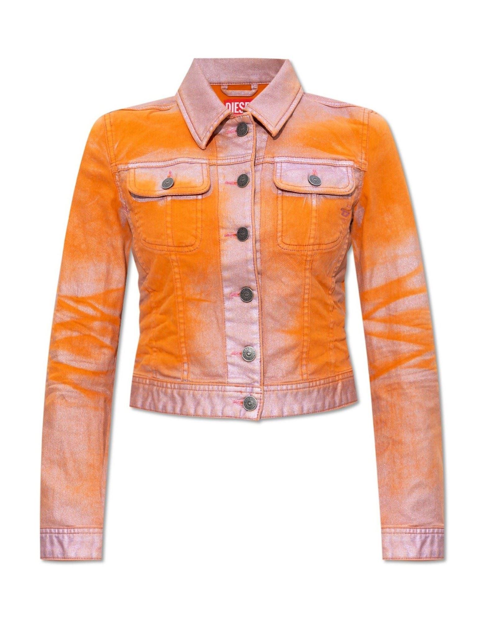 Veste En Jean Orange pour femme Jusqu a 79 Lyst