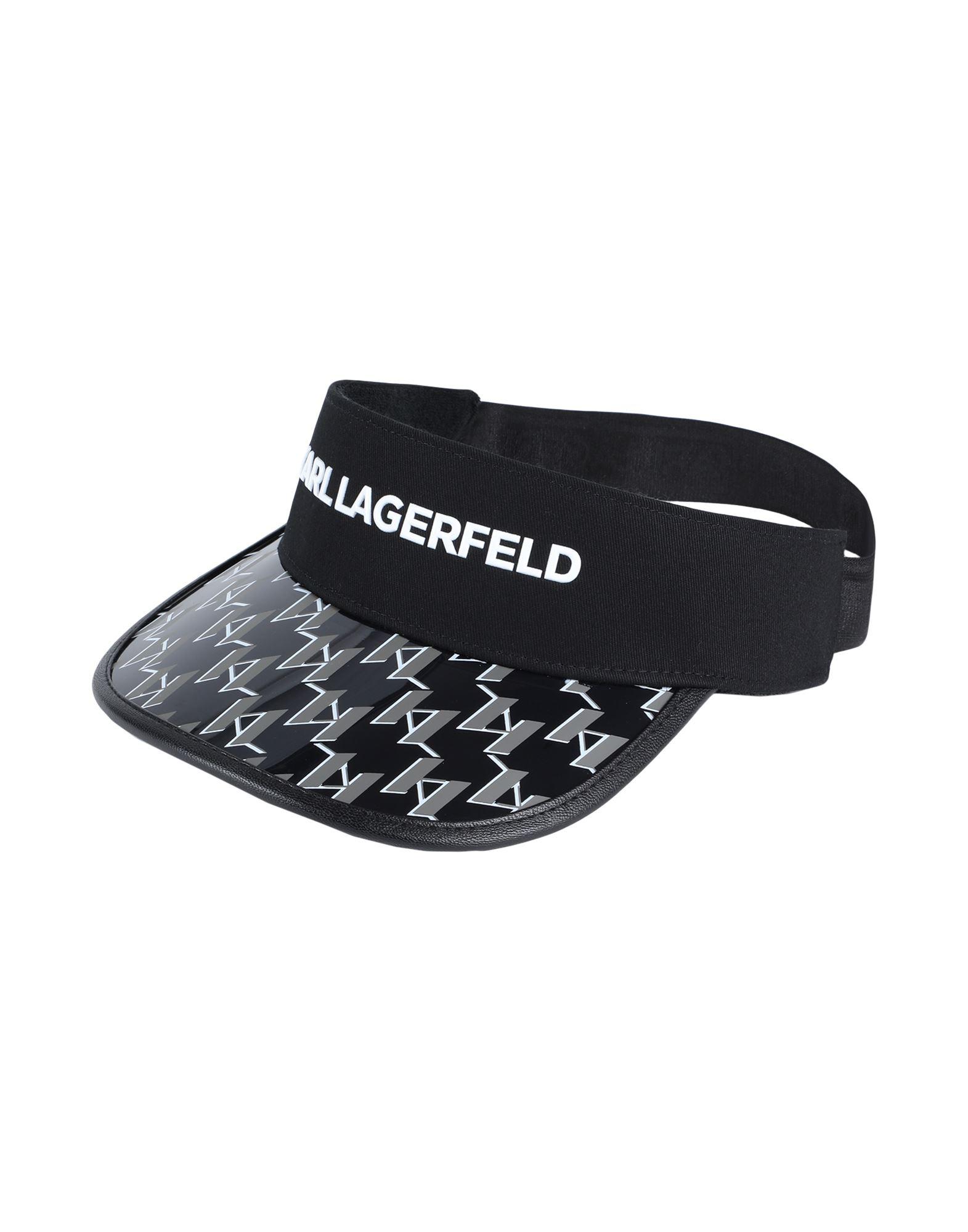 Karl Lagerfeld Cotton Hat in Black | Lyst