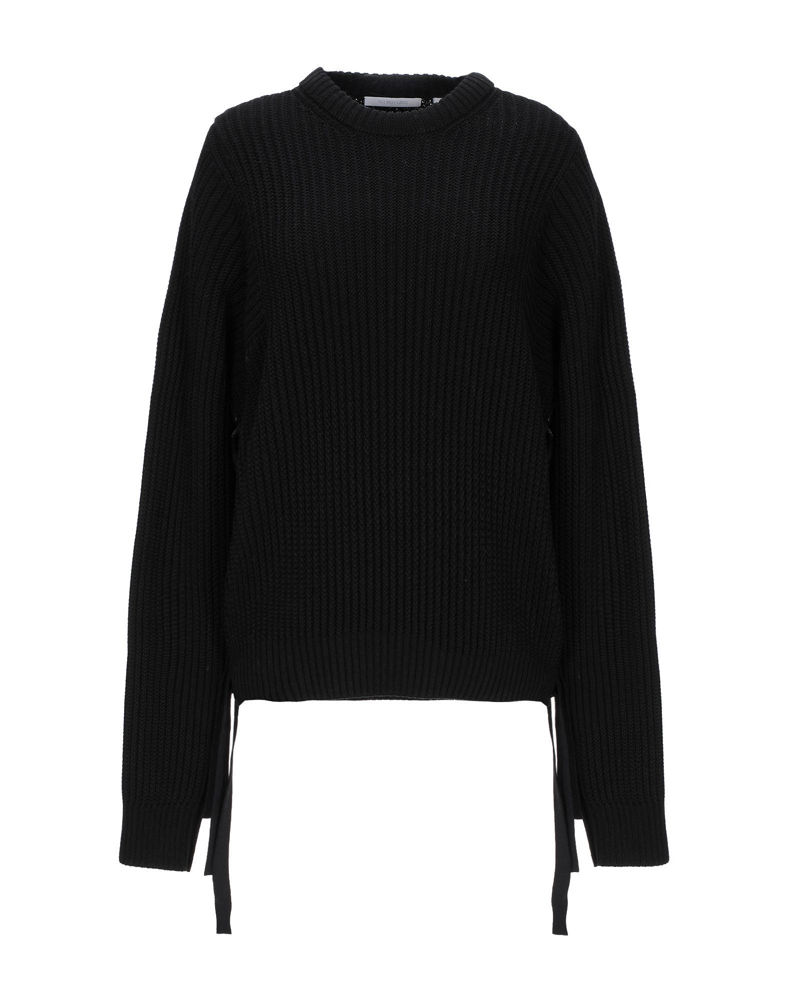 Helmut Lang Cotton Sweater in Black - Lyst