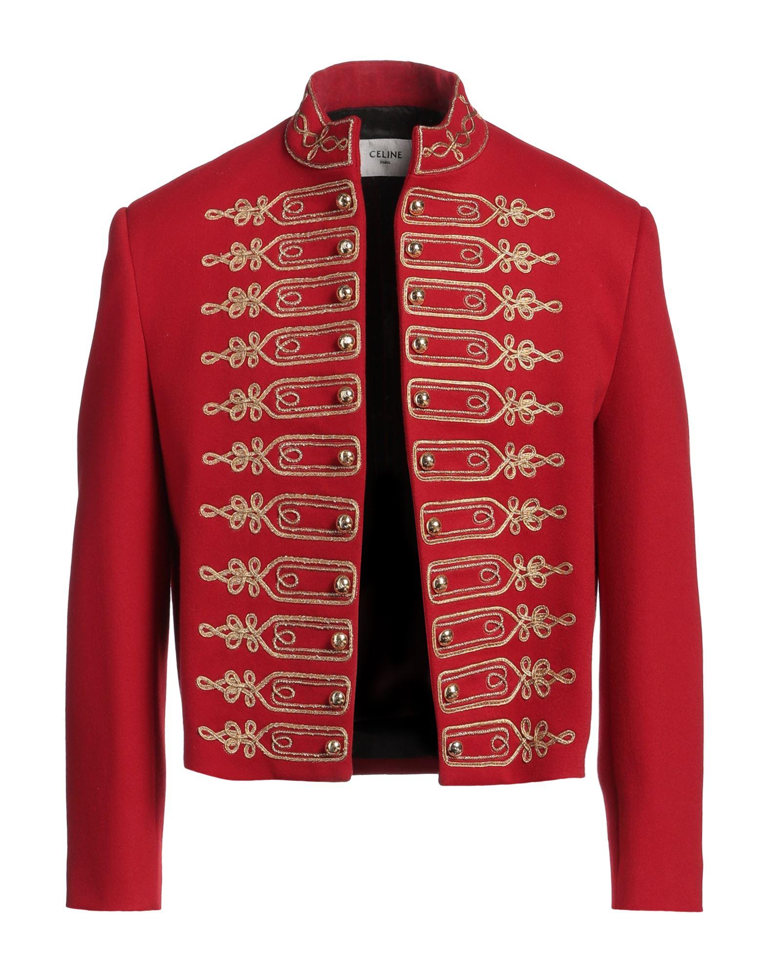 Celine Jacket Wool in Red for Men | Lyst