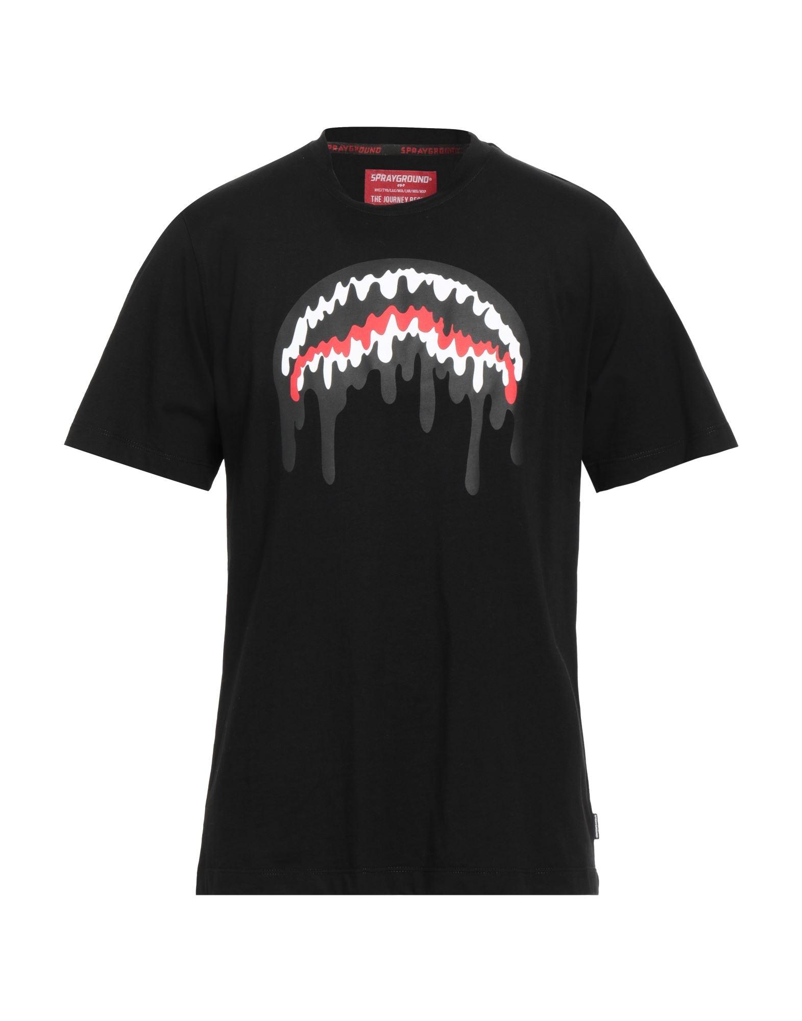 Tシャツ・カットソー SPRAYGROUND Men T-shirt Black SP717 BLK sprayground-Black-T-Shirt-