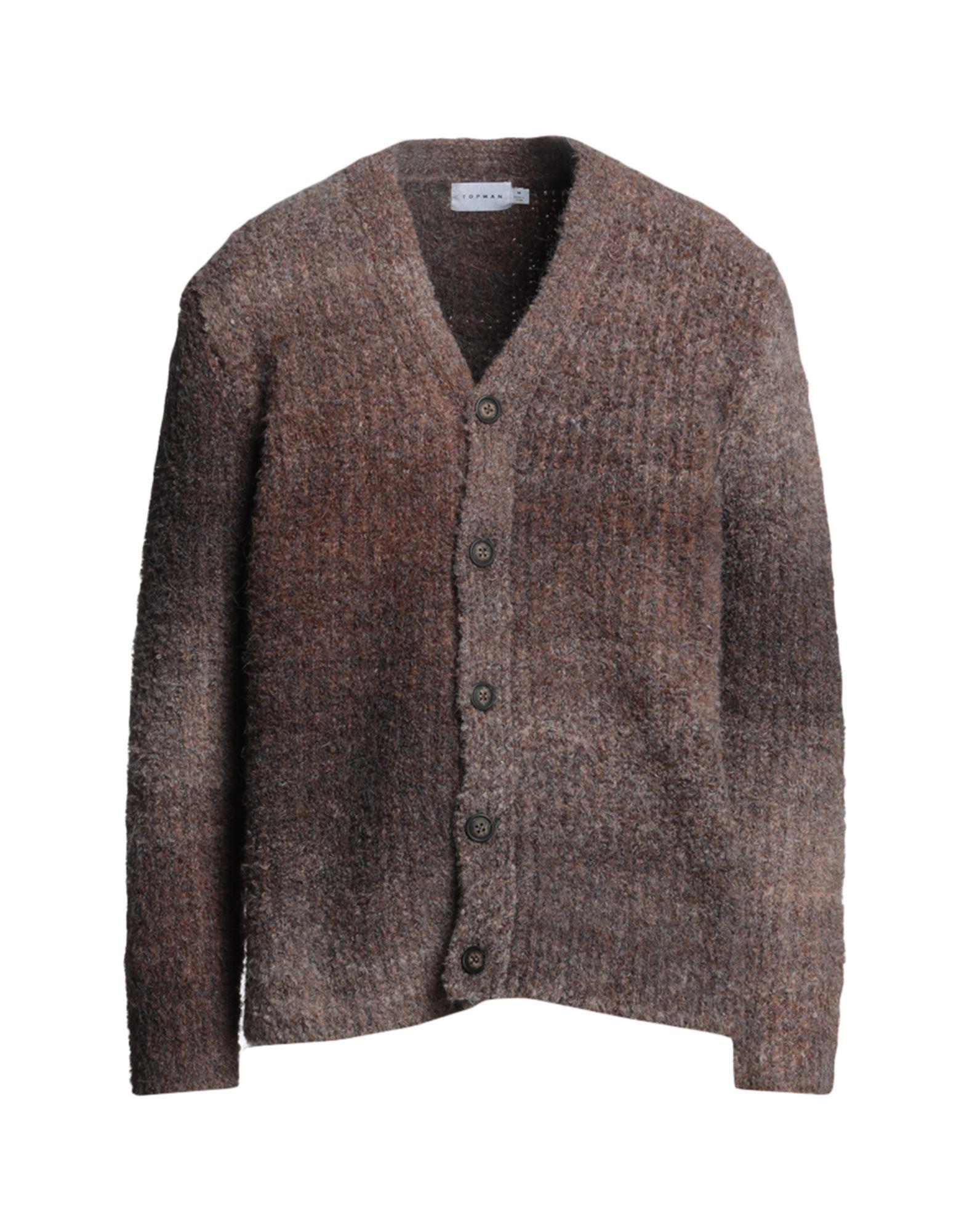 TOPMAN Cardigan in Brown for Men | Lyst