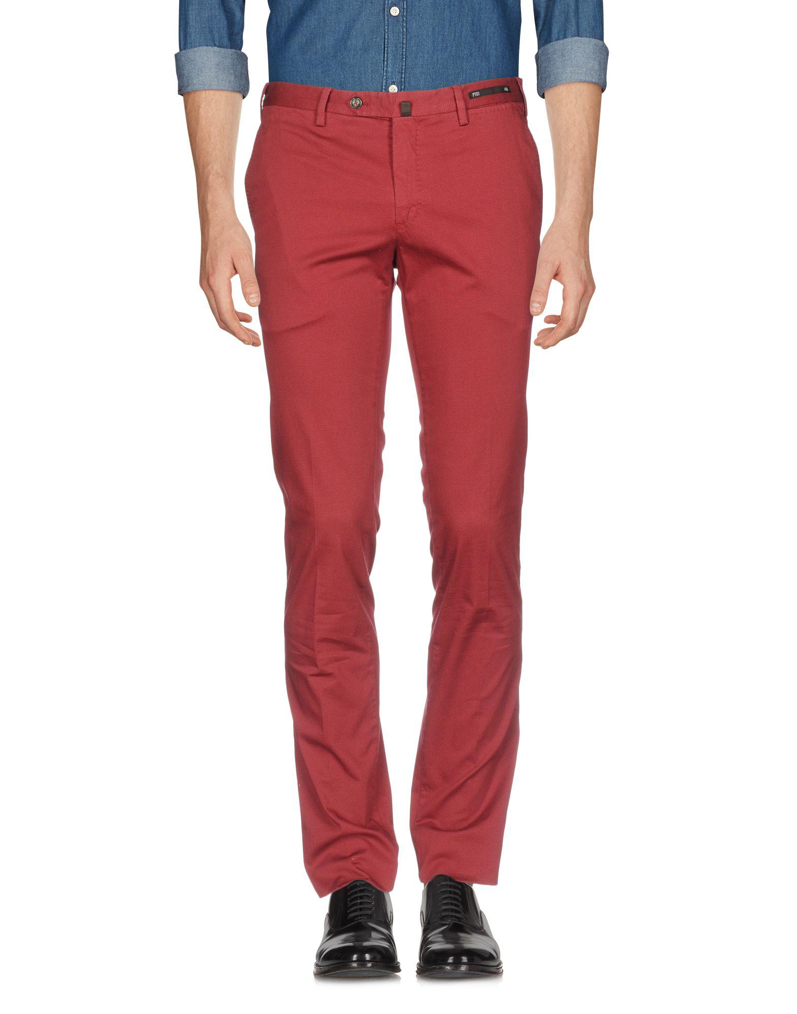 PT01 Casual Pants in Maroon (Red) for Men - Save 88% - Lyst