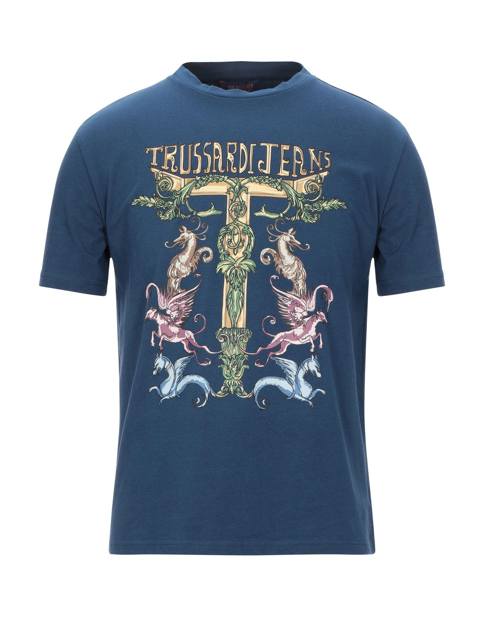 Trussardi Orange Cotton T-Shirt