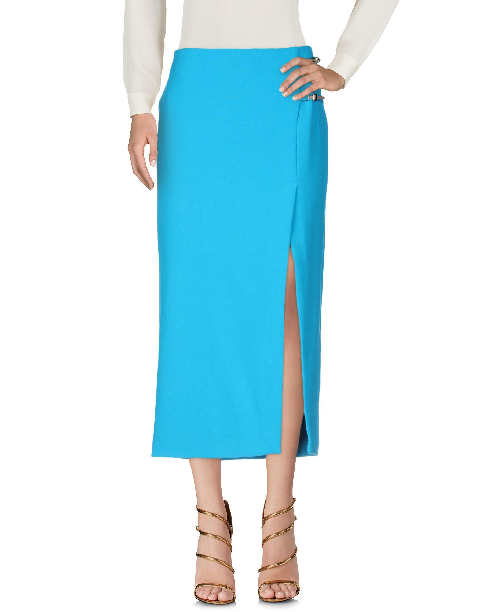 Versace Synthetic Long Skirt in Azure (Blue) - Lyst