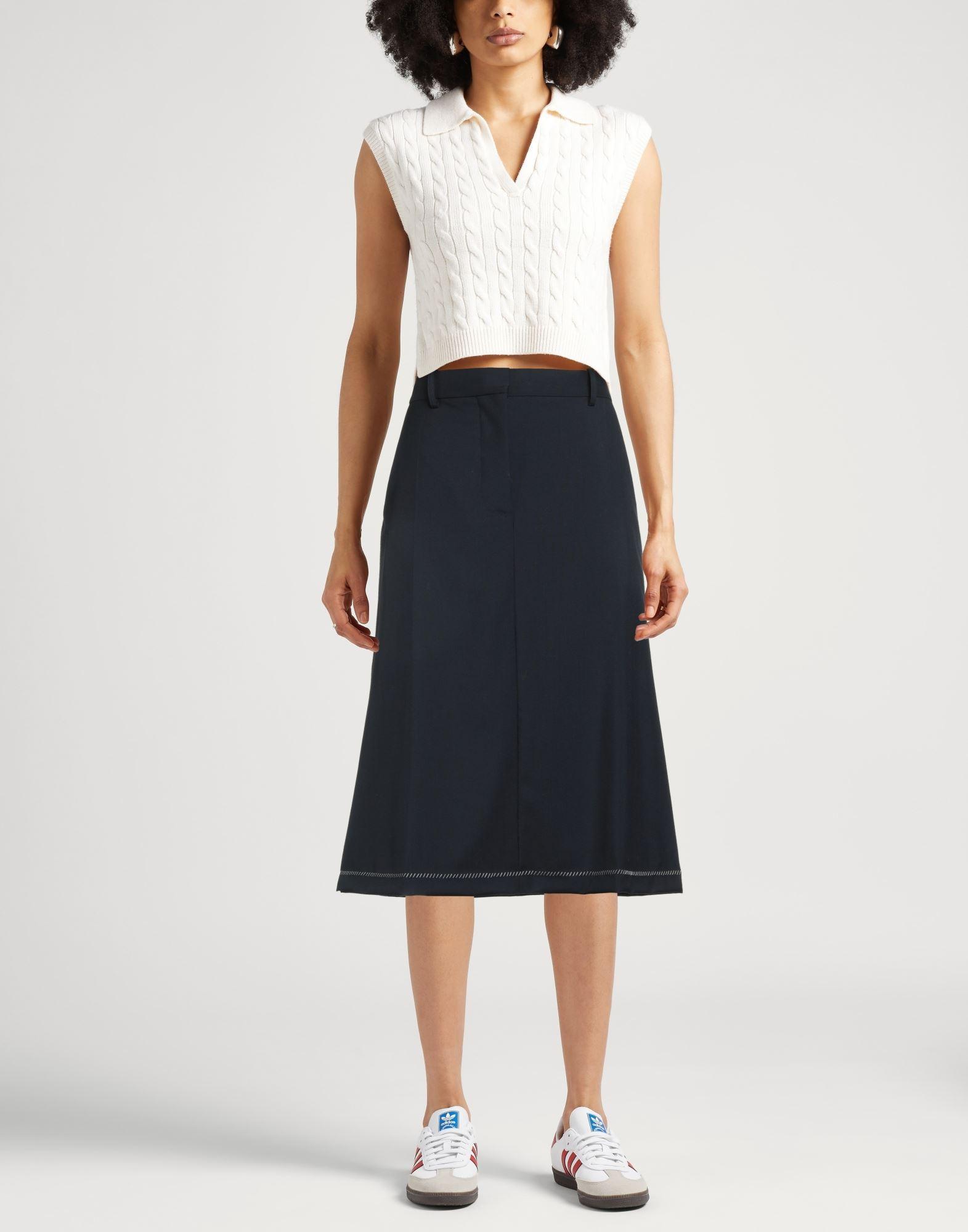 【関税&送料込】Marni Skirt MARNI（マルニ）ロング・マキシ丈スカート 紺 サイズ:42(M位