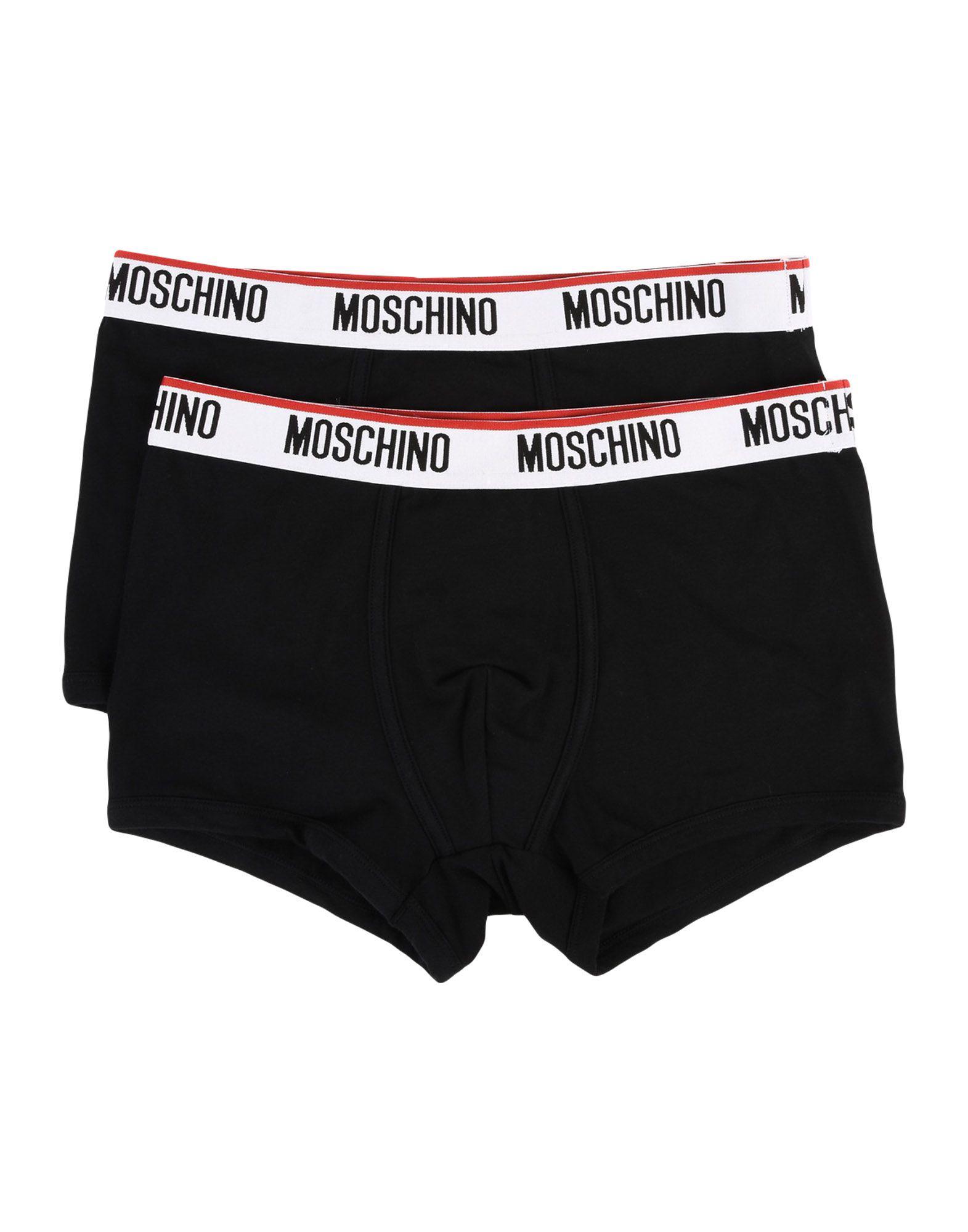 Moschino Cotton Boxer in Black for Men - Lyst