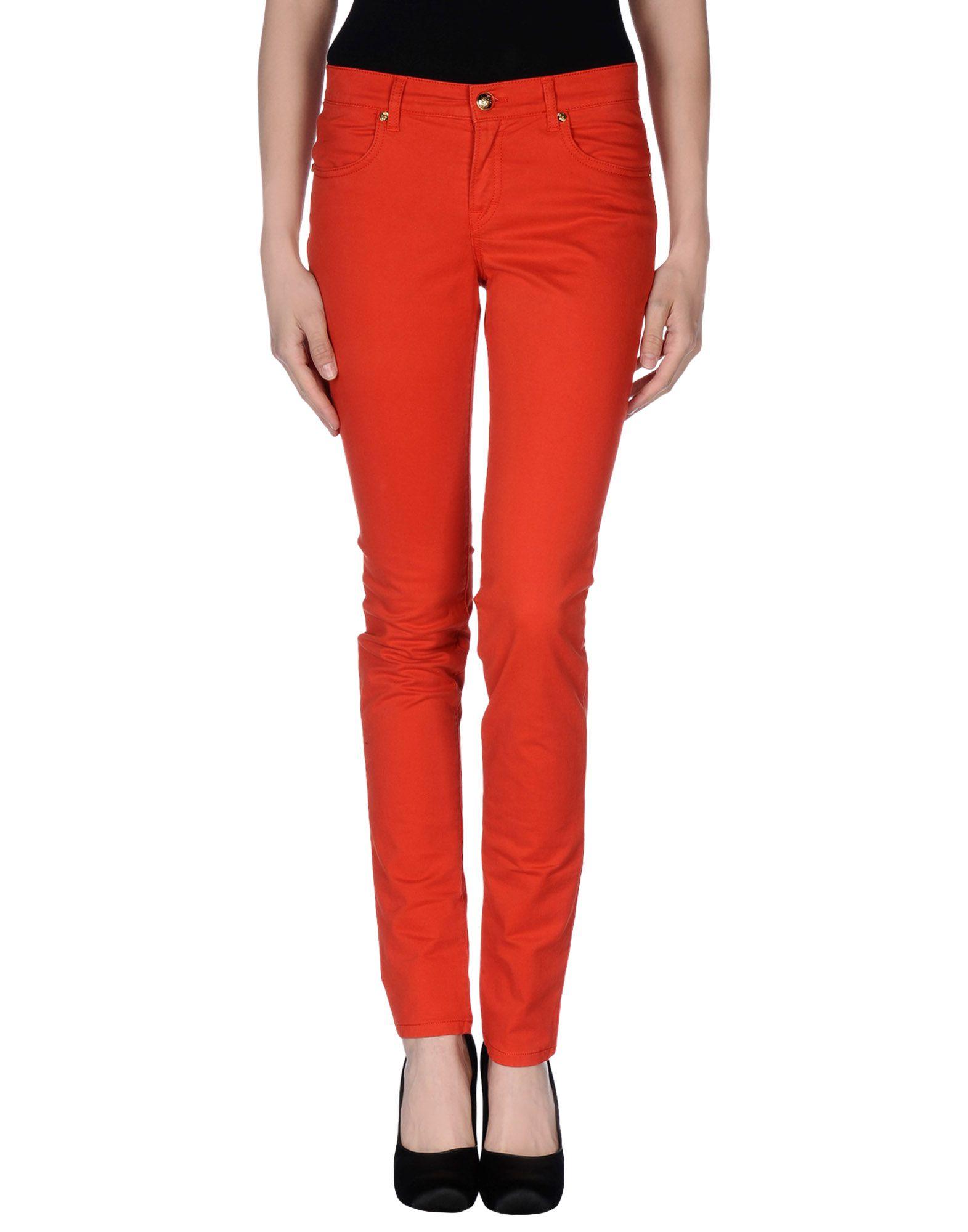 Emilio Pucci Cotton Casual Pants in Red - Lyst