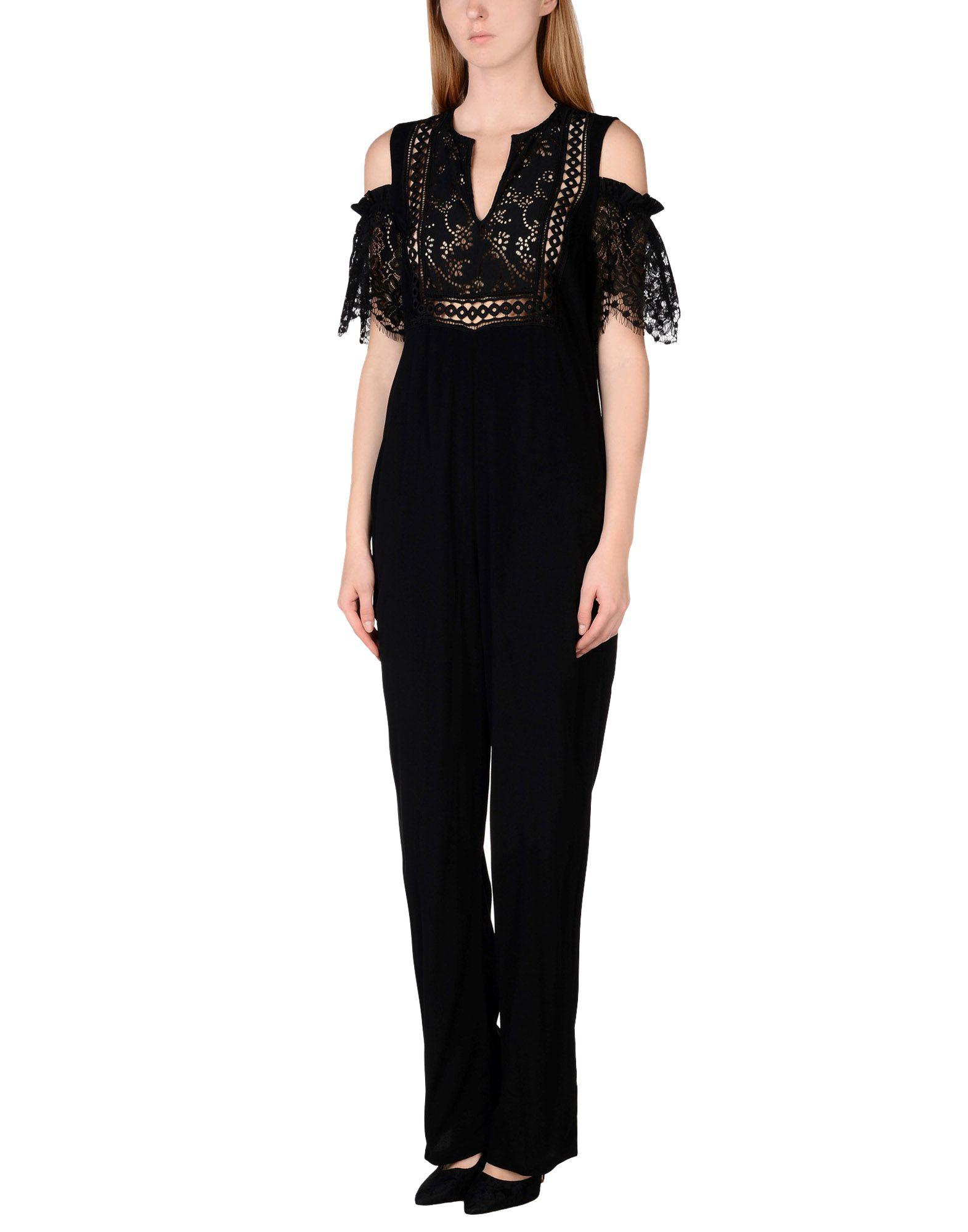 Pinko Lace Jumpsuit in Black - Lyst