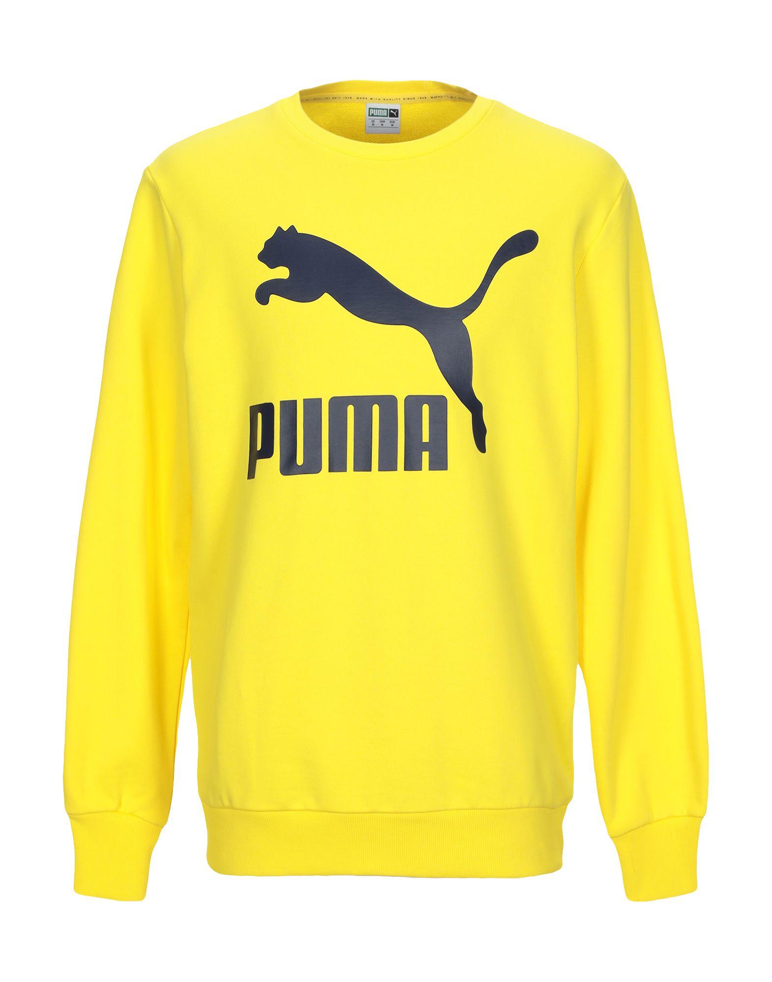 Sudadera PUMA de Algodón de color Amarillo para hombre | Lyst