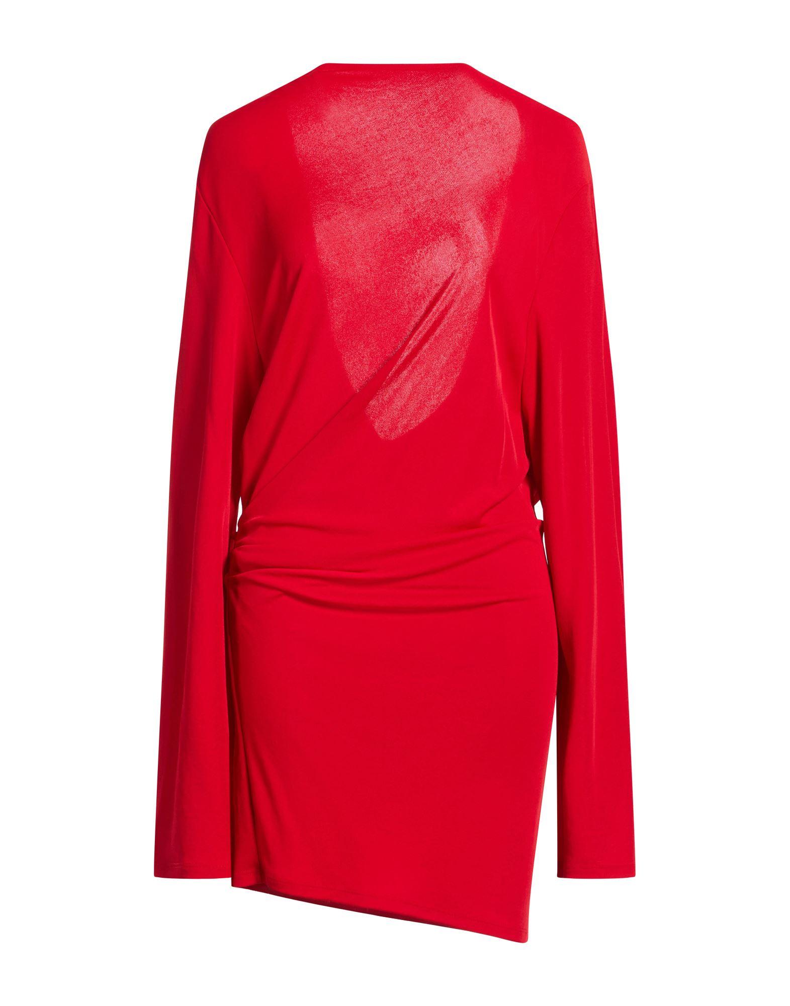 open lace back dress La Mini Robe Pralu Dress in Dark Red