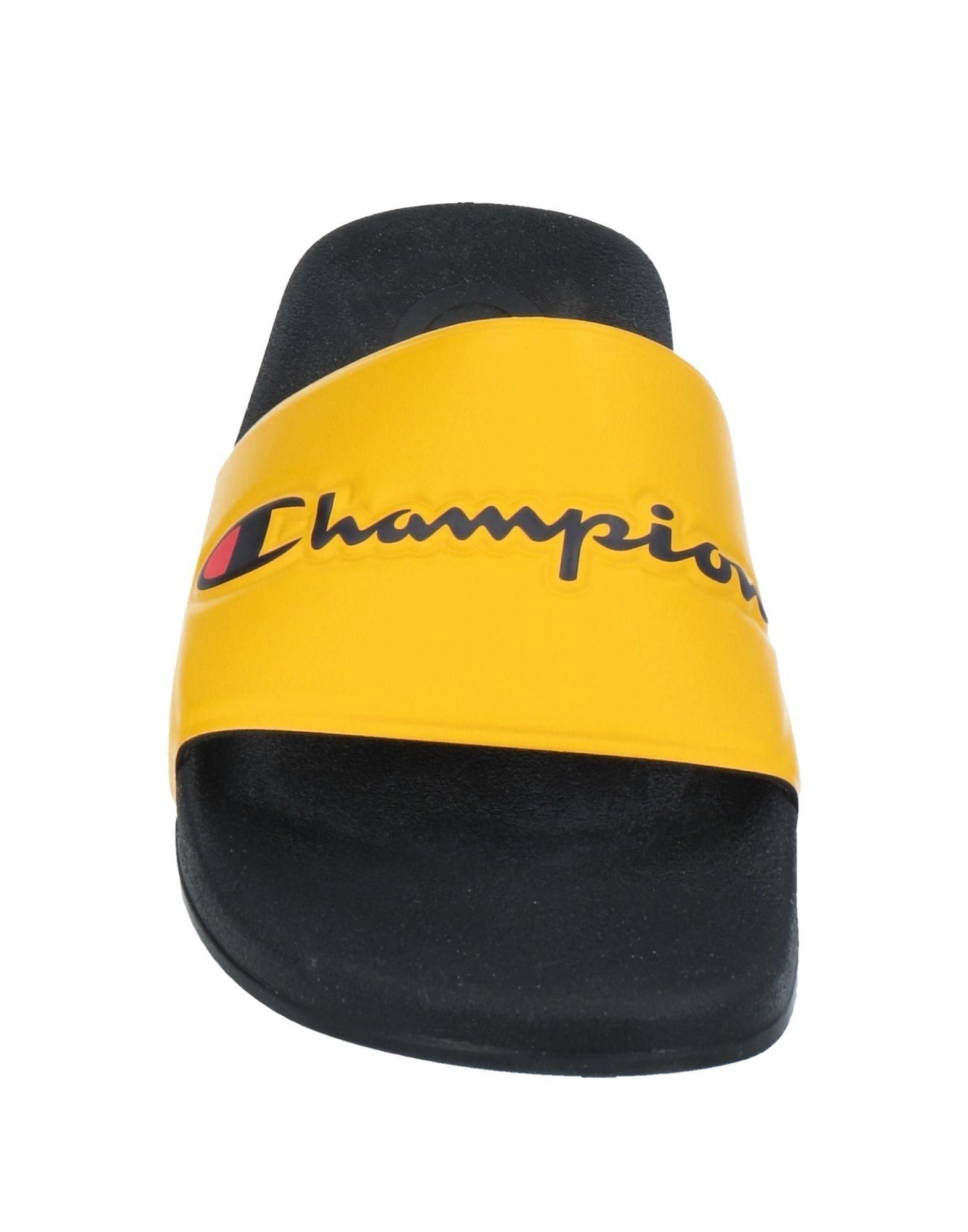 Champion Rubber Sandals in Yellow for Men | Lyst