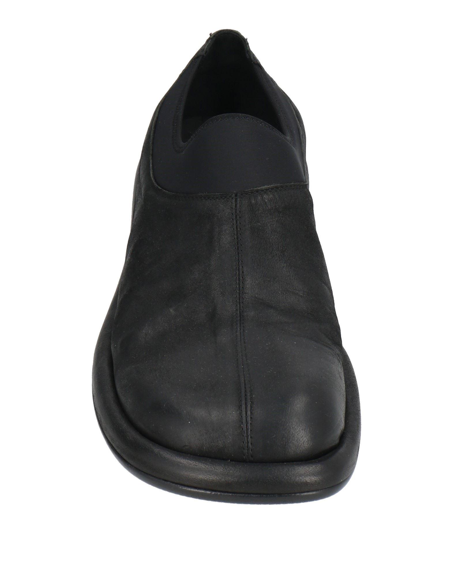 Mattia Capezzani Loafers Leather, Textile Fibers in Black for Men 