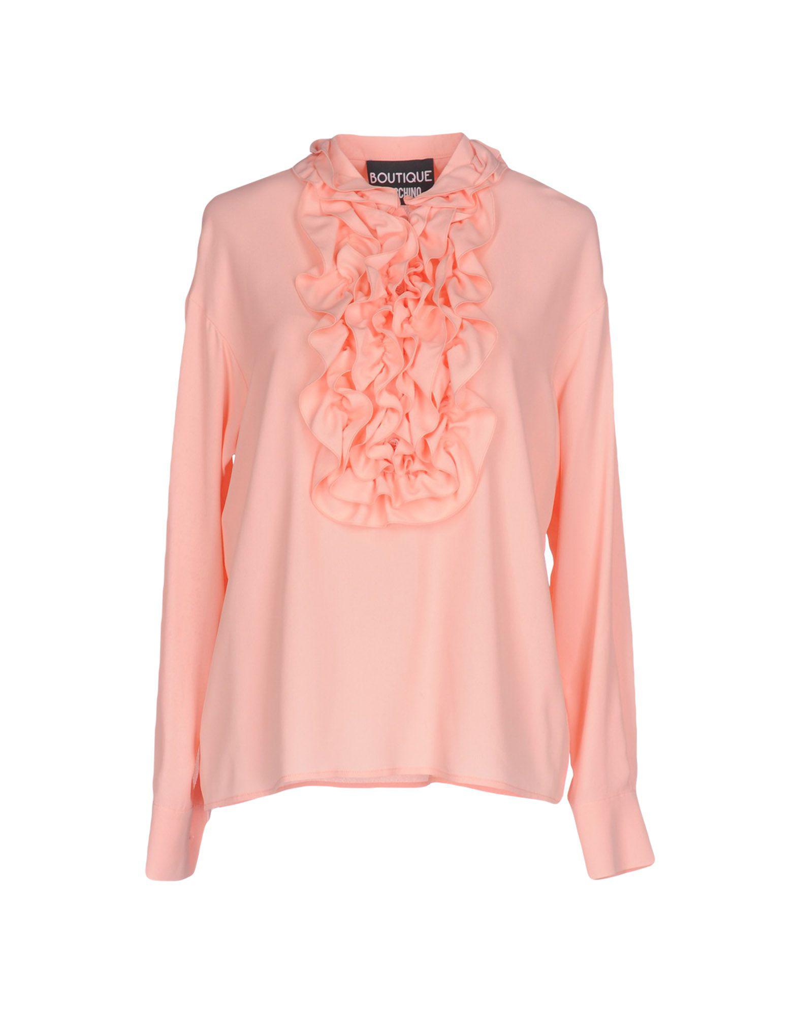 Boutique Moschino Silk Blouse in Pink - Lyst
