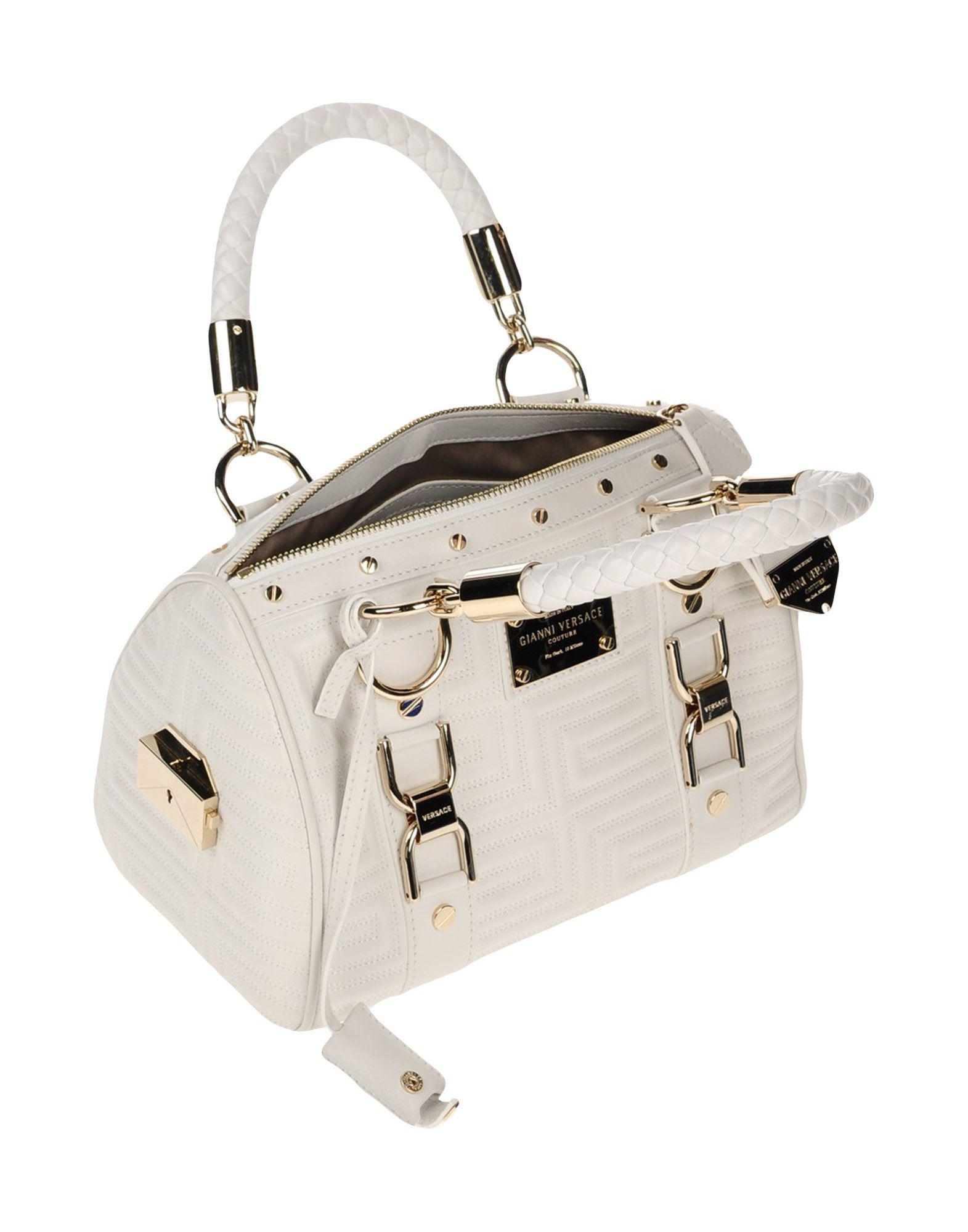 Sac à main Cuir Gianni Versace Couture en coloris Blanc - Lyst