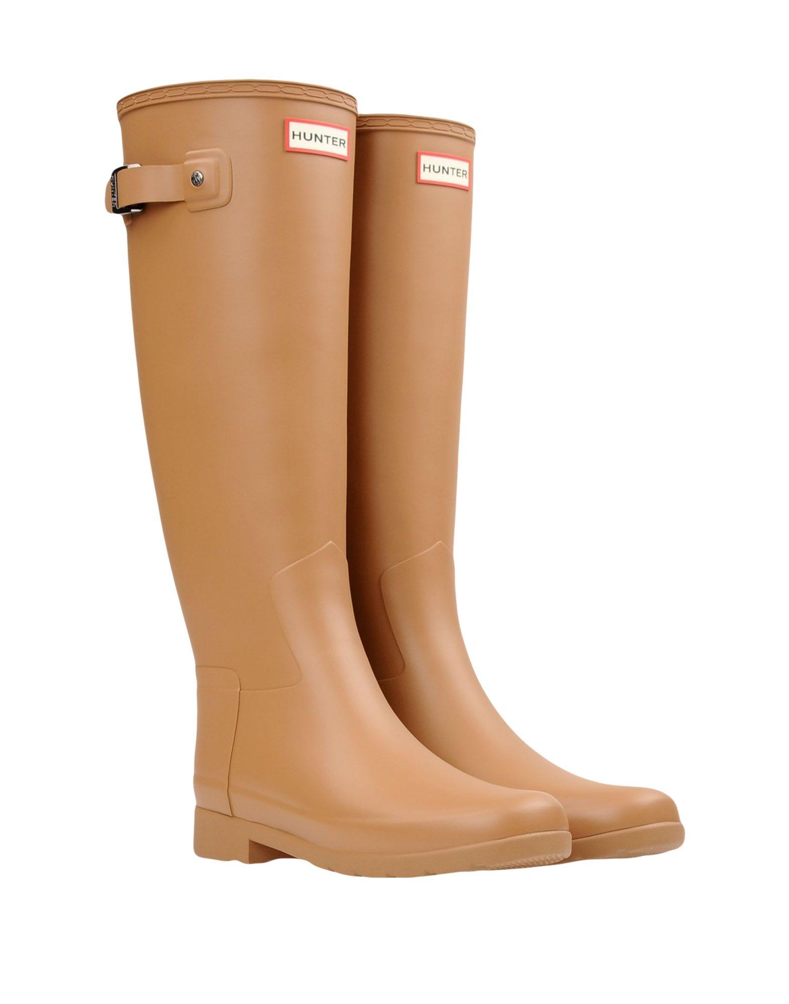 HUNTER Rubber Knee Boots in Camel (Brown) | Lyst
