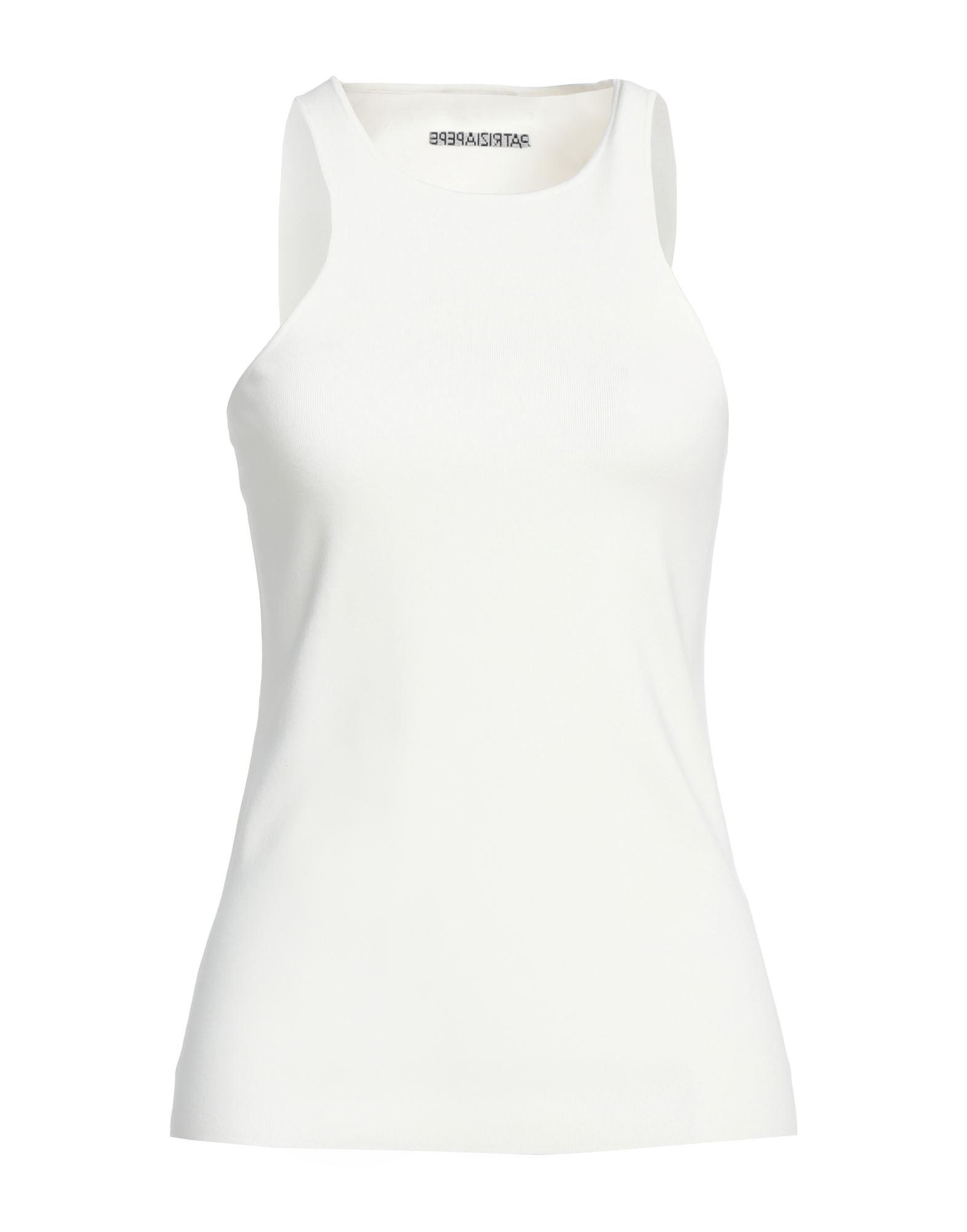 Patrizia Pepe Tank Top in White Lyst UK